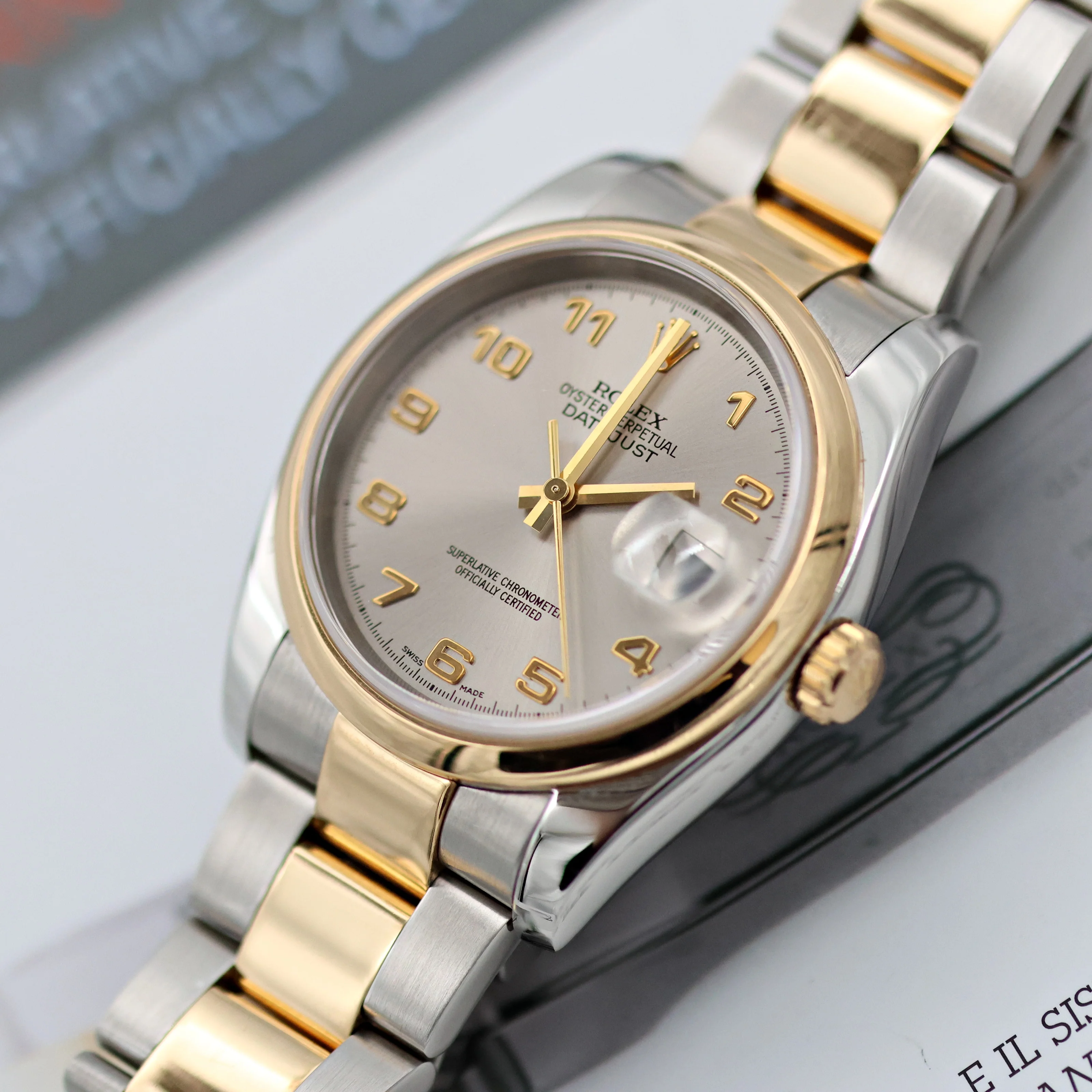 Rolex Datejust ref. 116203 Grey Arabic Dial - Oyster Bracelet - Image 2