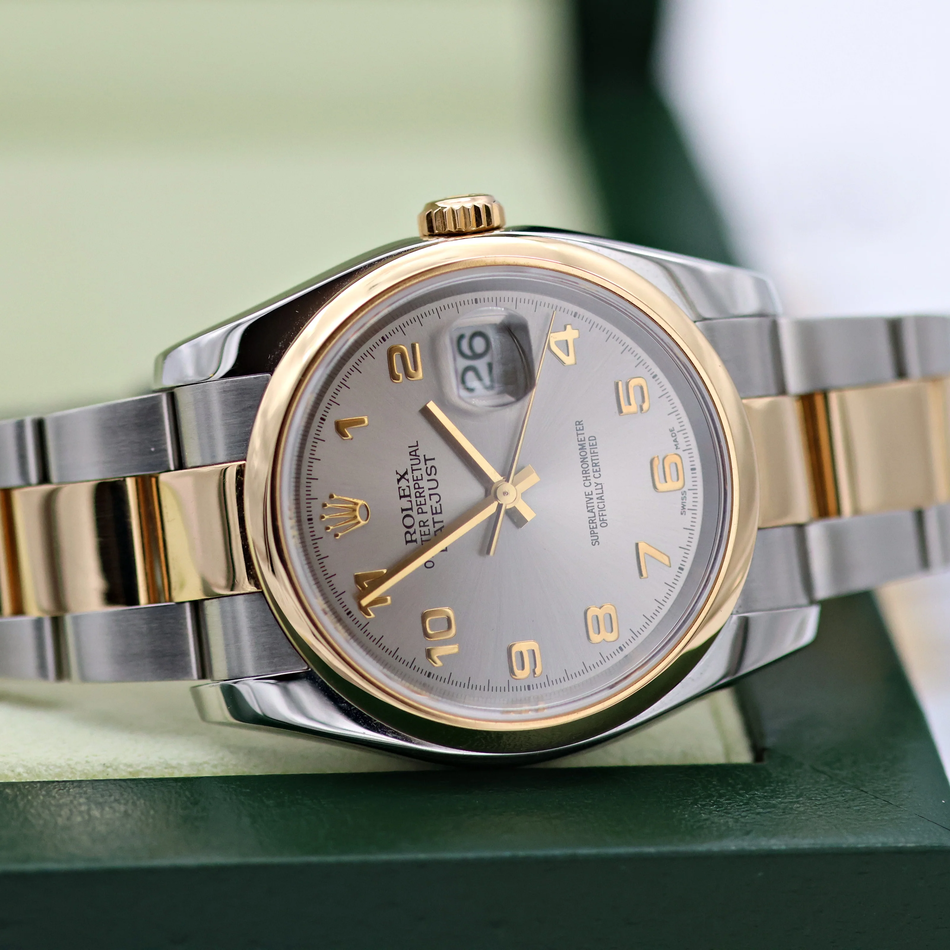 Rolex Datejust ref. 116203 Grey Arabic Dial - Oyster Bracelet - Image 6