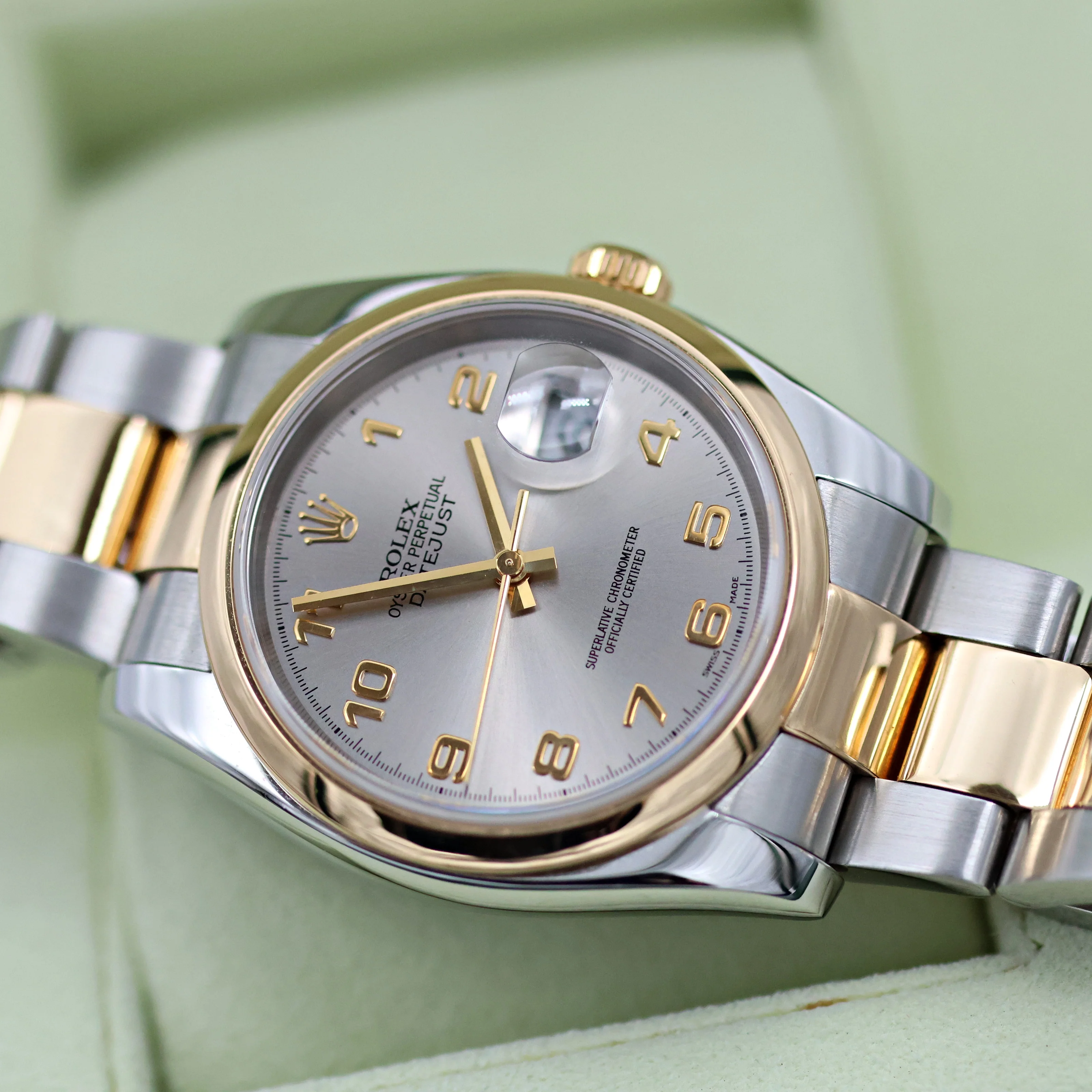 Rolex Datejust ref. 116203 Grey Arabic Dial - Oyster Bracelet - Image 8