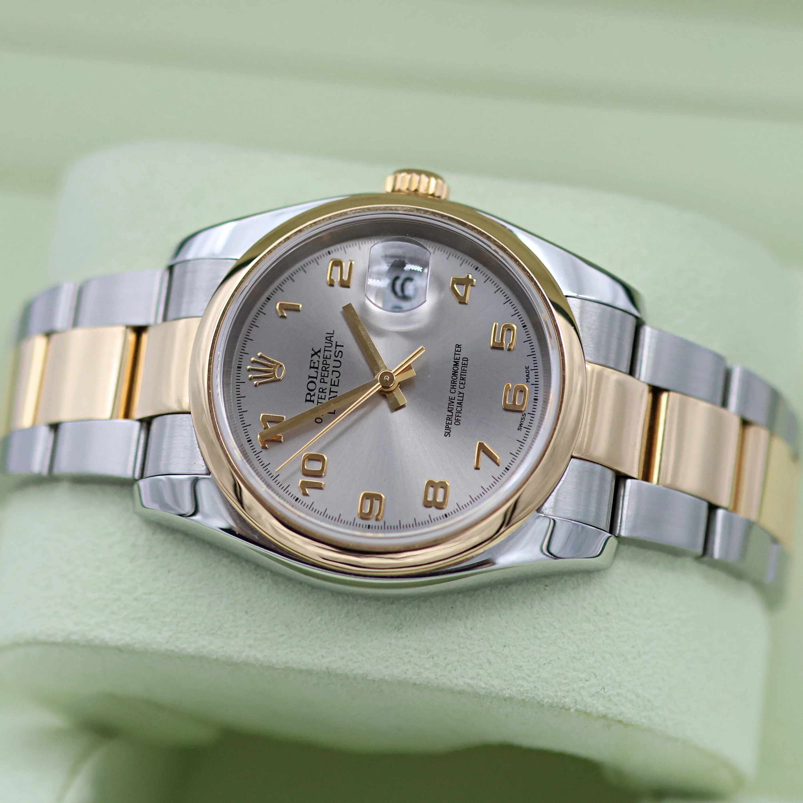 Rolex Datejust ref. 116203 Grey Arabic Dial - Oyster Bracelet - Image 9