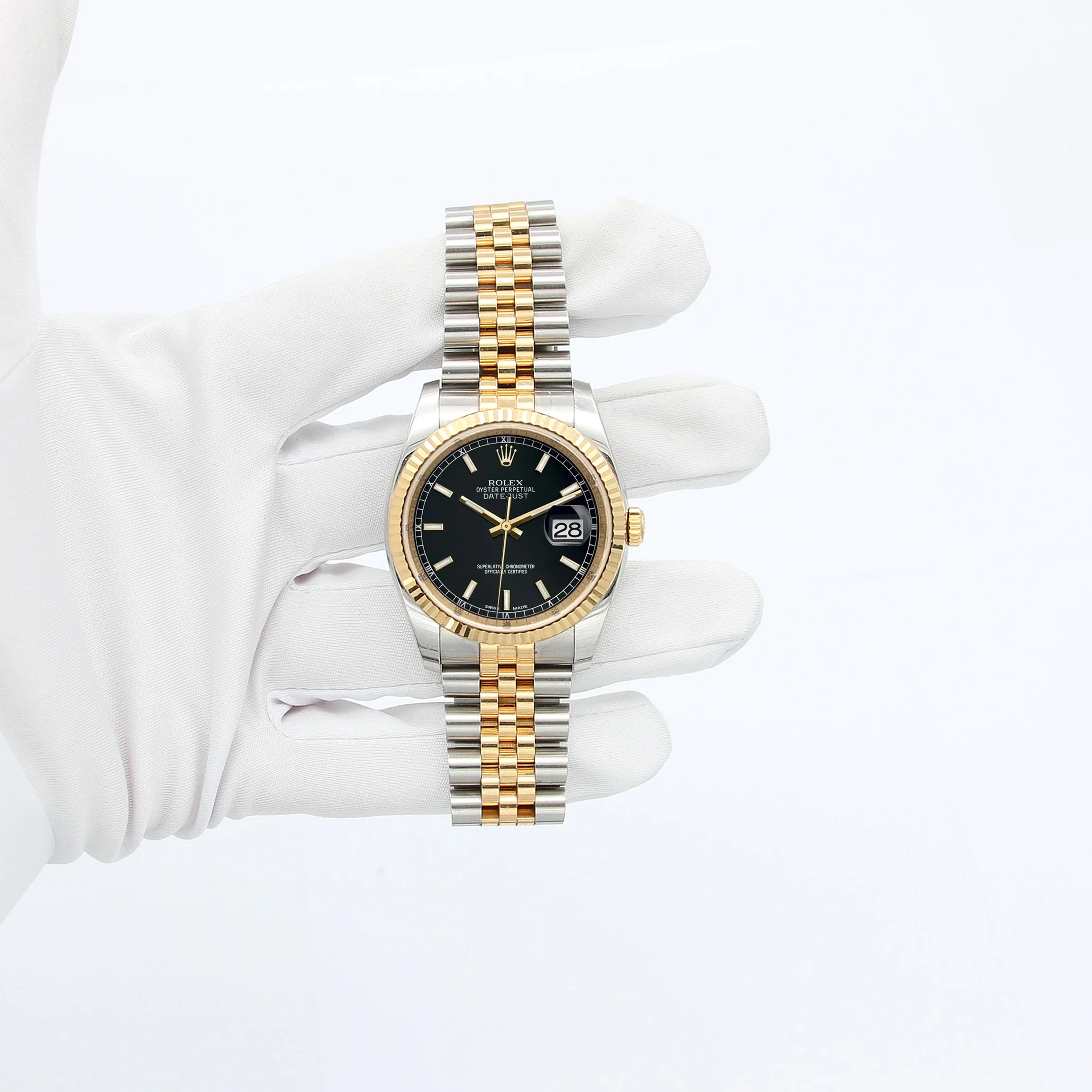 Rolex Datejust ref. 116233 Black Dial  - Jubilee Bracelet - Full Set - Image 2