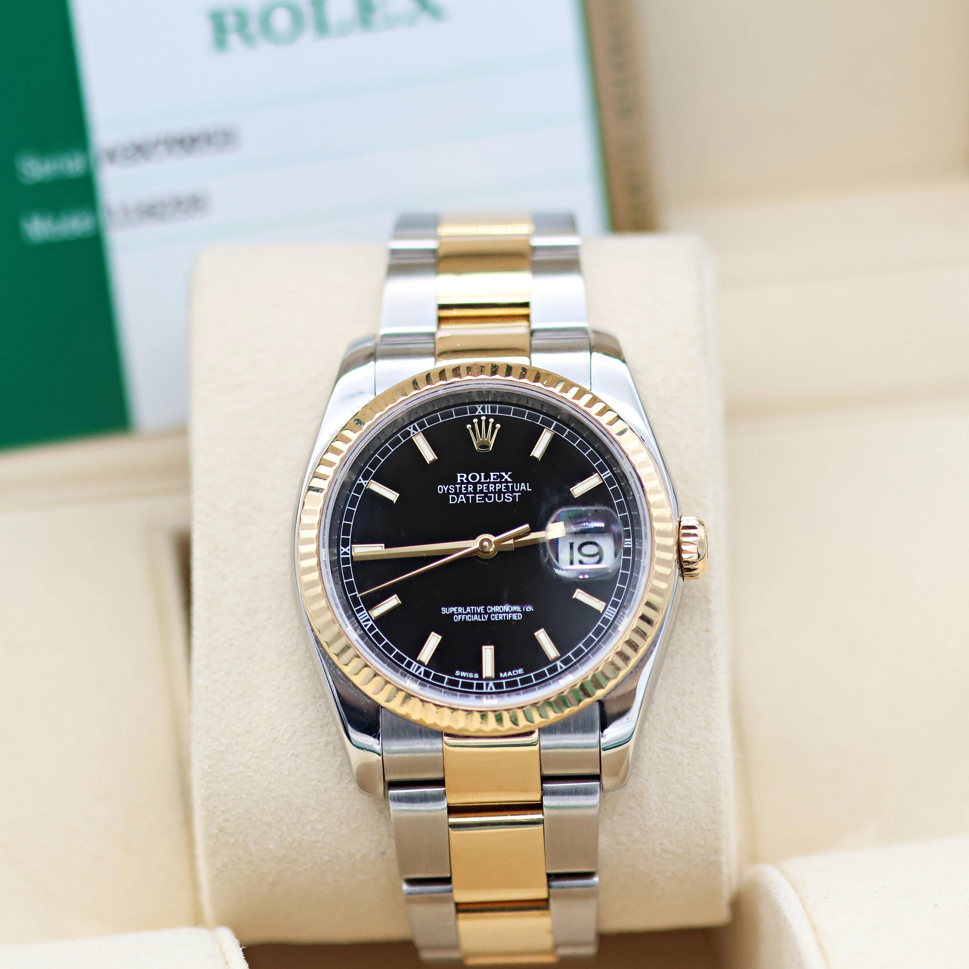 Rolex Datejust ref. 116233 Black Dial  - Oyster Bracelet - Full Set - Image 3