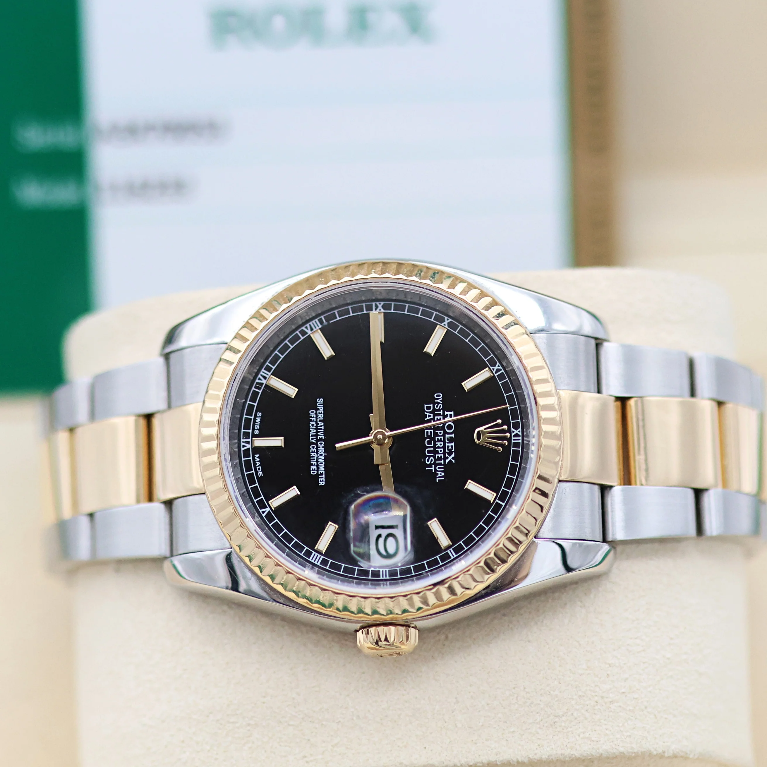 Rolex Datejust ref. 116233 Black Dial  - Oyster Bracelet - Full Set - Image 4