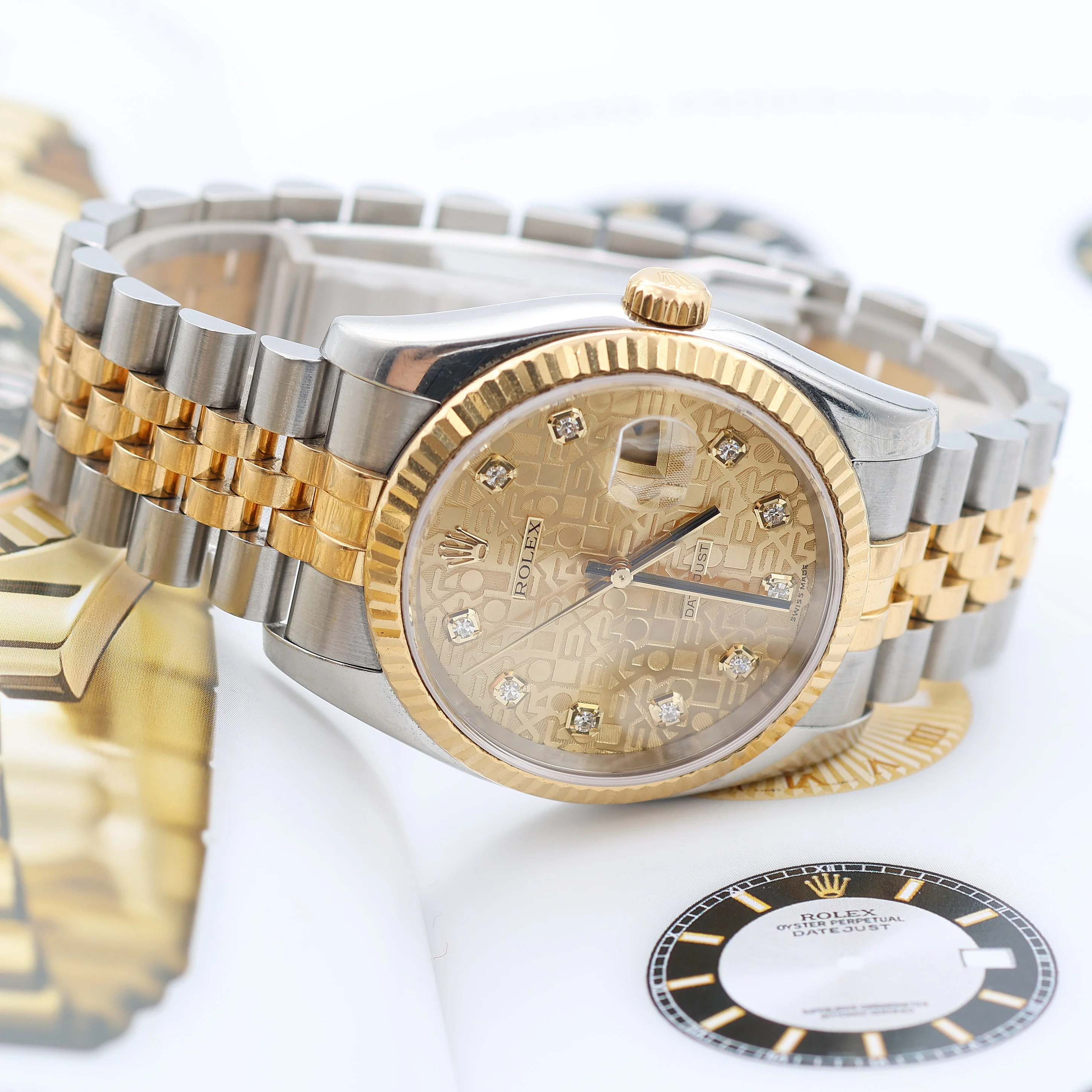 Rolex Datejust ref. 116233 Computer Champagne Diamonds Dial - Full Set - Image 11