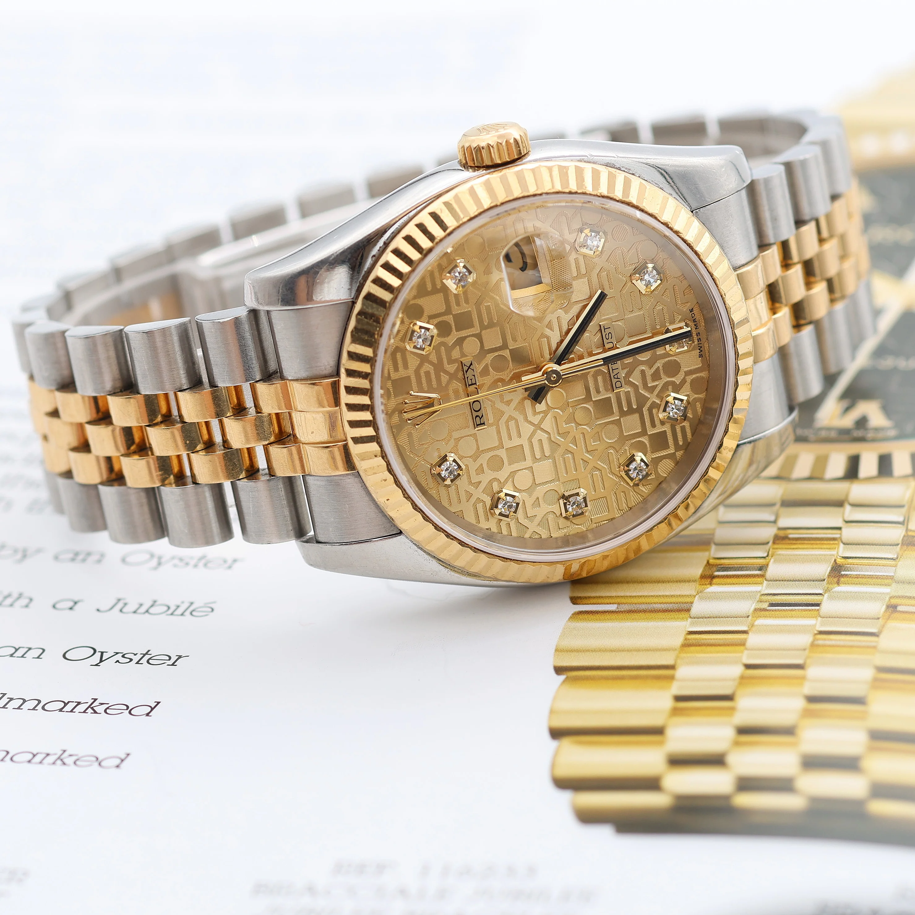 Rolex Datejust ref. 116233 Computer Champagne Diamonds Dial - Full Set - Image 12