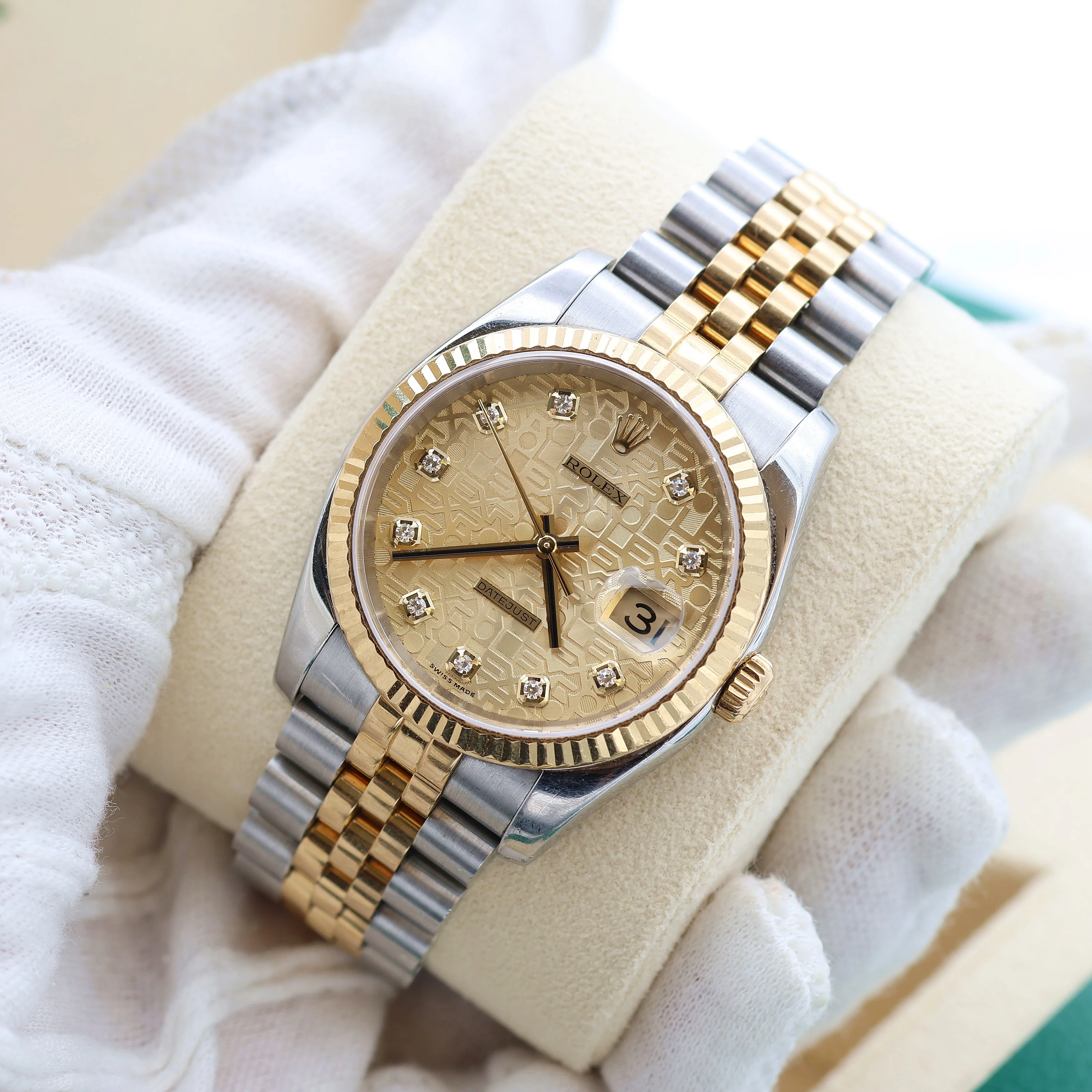 Rolex Datejust ref. 116233 Computer Champagne Diamonds Dial - Full Set - Image 2