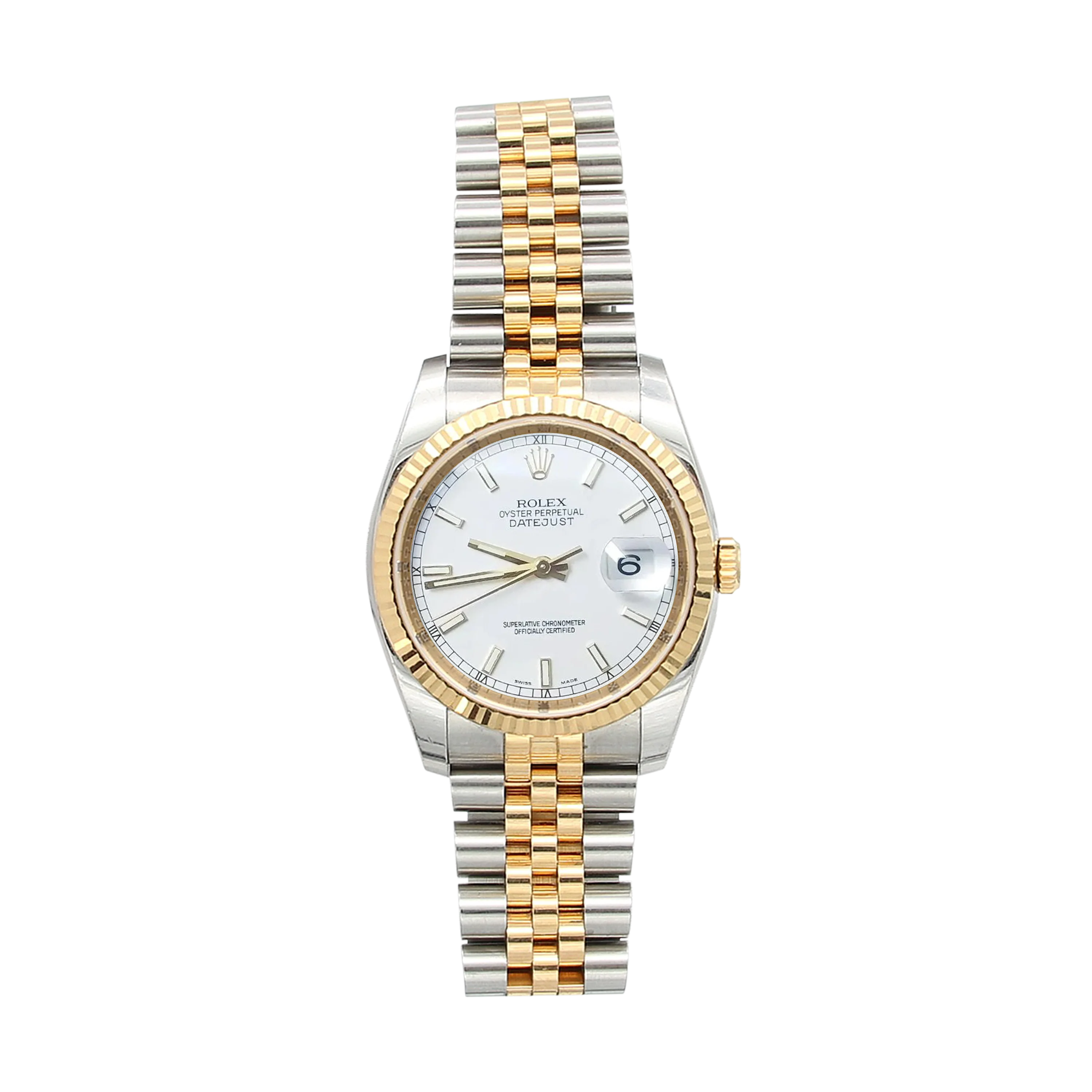 Rolex Datejust ref. 116233 White Dial - Jubilee Bracelet - Full Set