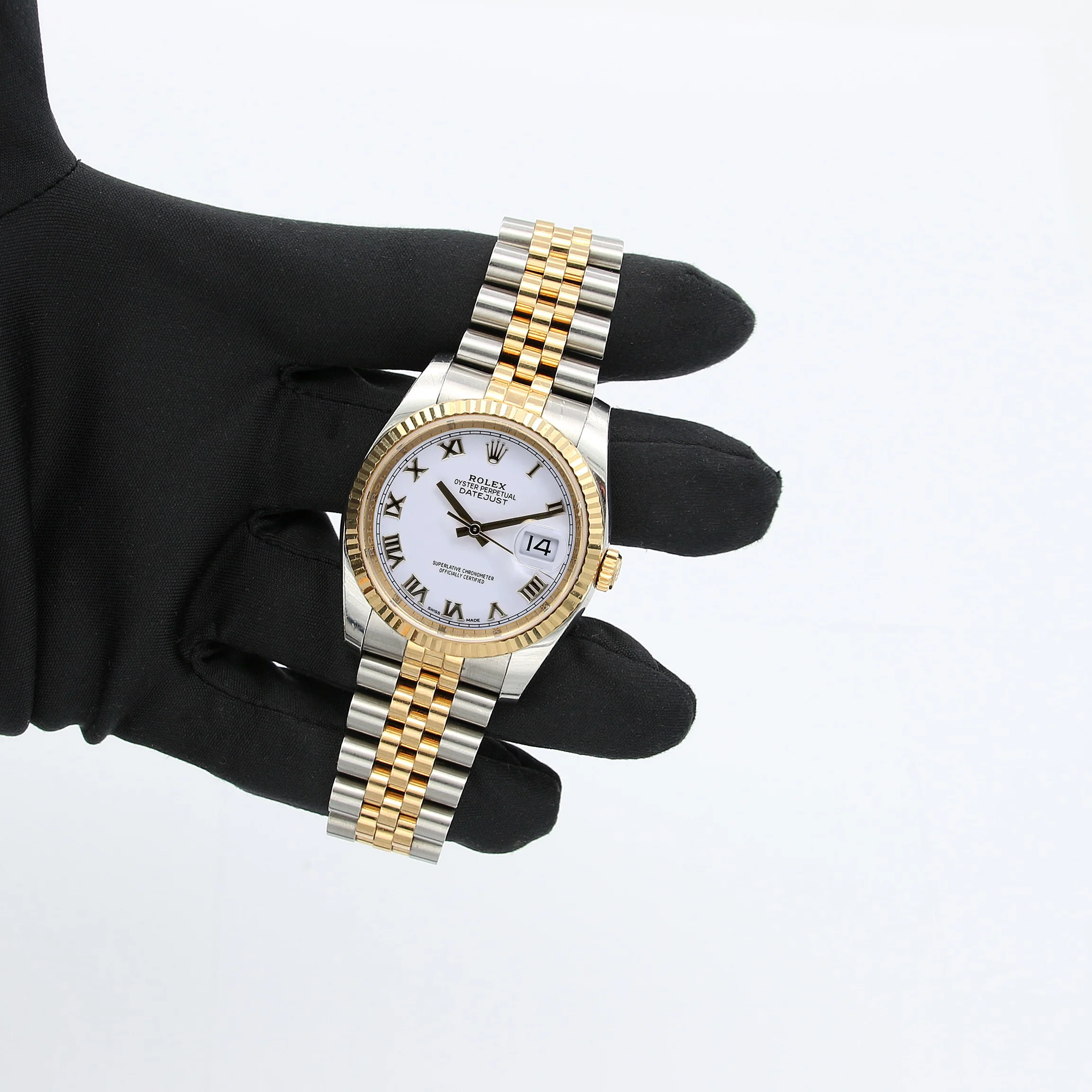 Rolex Datejust ref. 116233 White Roman Dial - Jubilee Bracelet - Full Set - Image 3