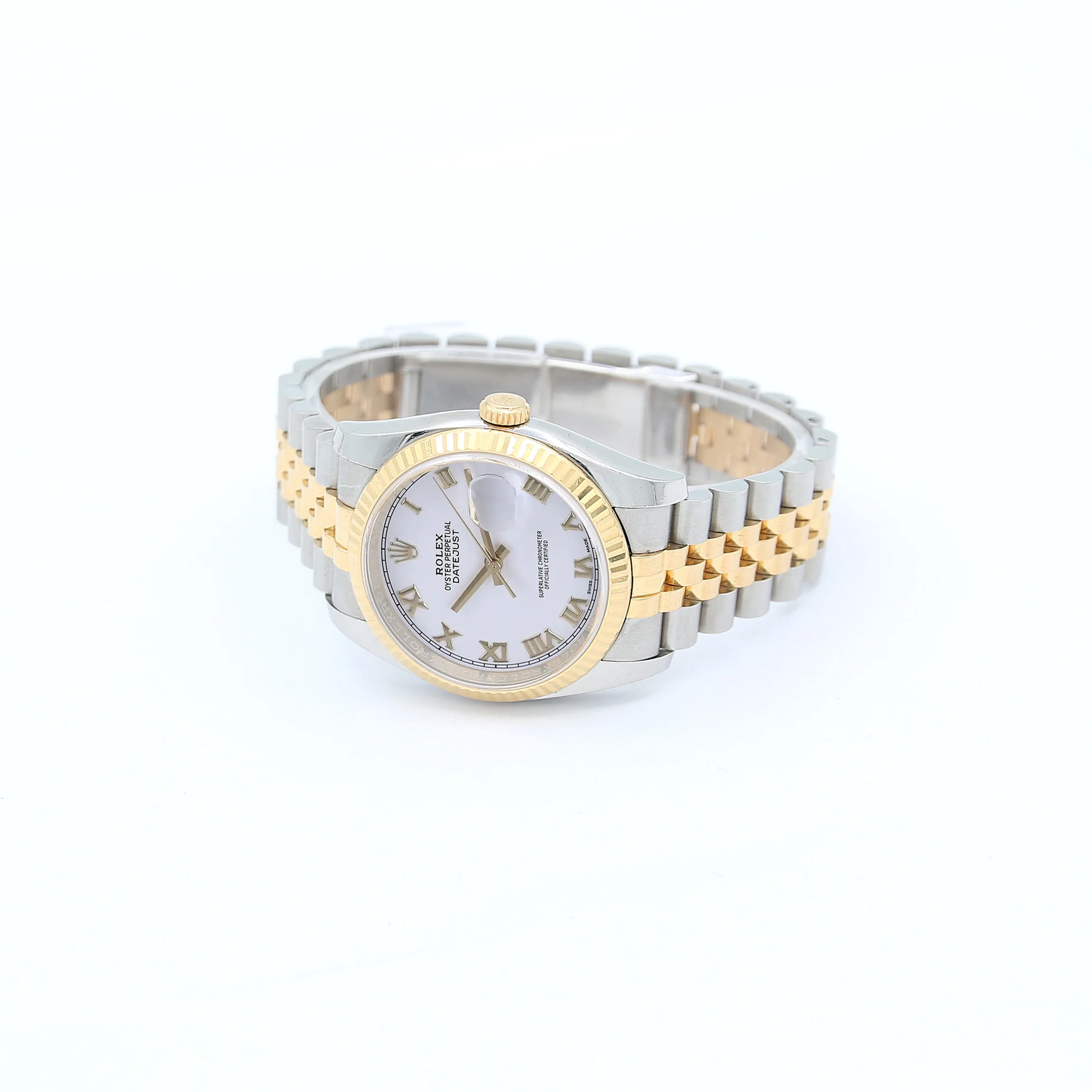 Rolex Datejust ref. 116233 White Roman Dial - Jubilee Bracelet - Full Set - Image 4