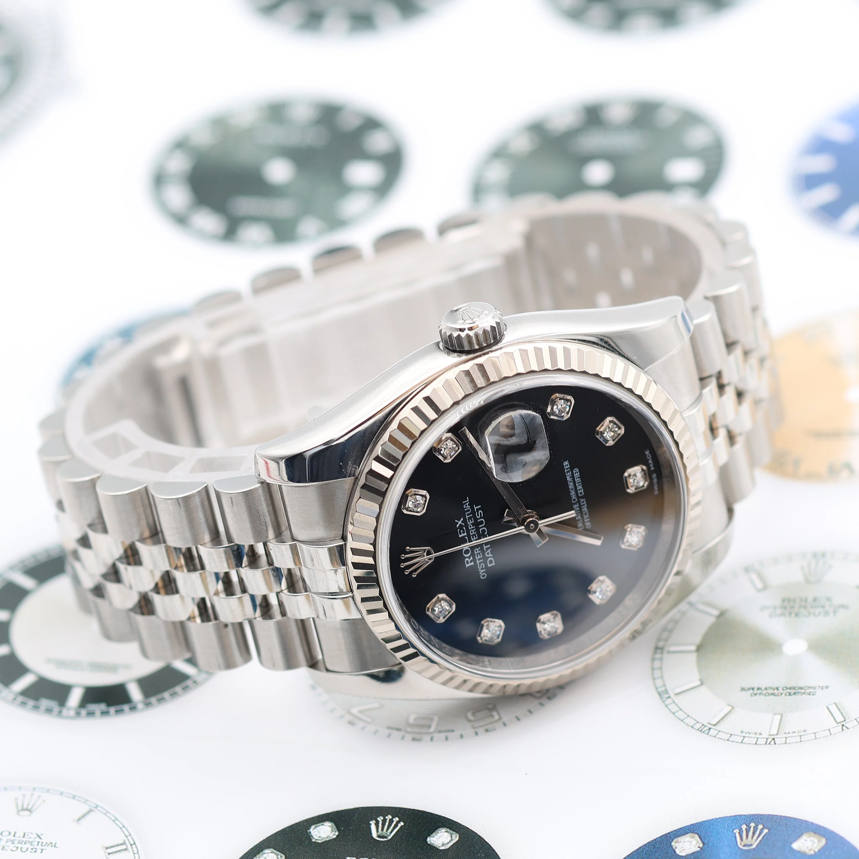 Rolex Datejust ref. 116234 Black Diamonds Dial - Jubilee Bracelet - Full Set - Image 5