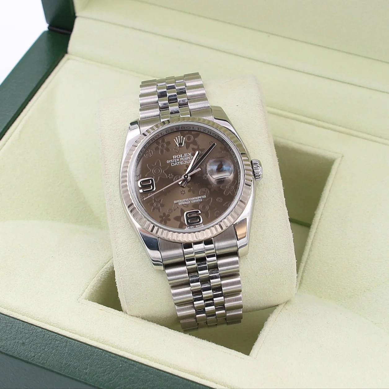 Rolex Datejust ref. 116234 Brown Flower Dial - Jubilee - Only Watch