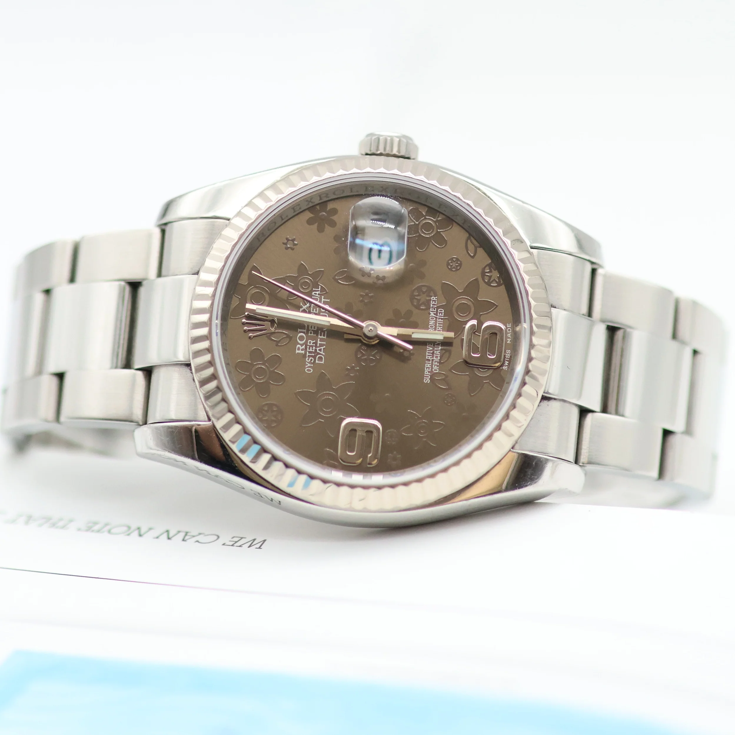 Rolex Datejust ref. 116234 Brown Flower Dial - Oyster - Only Watch - Image 11