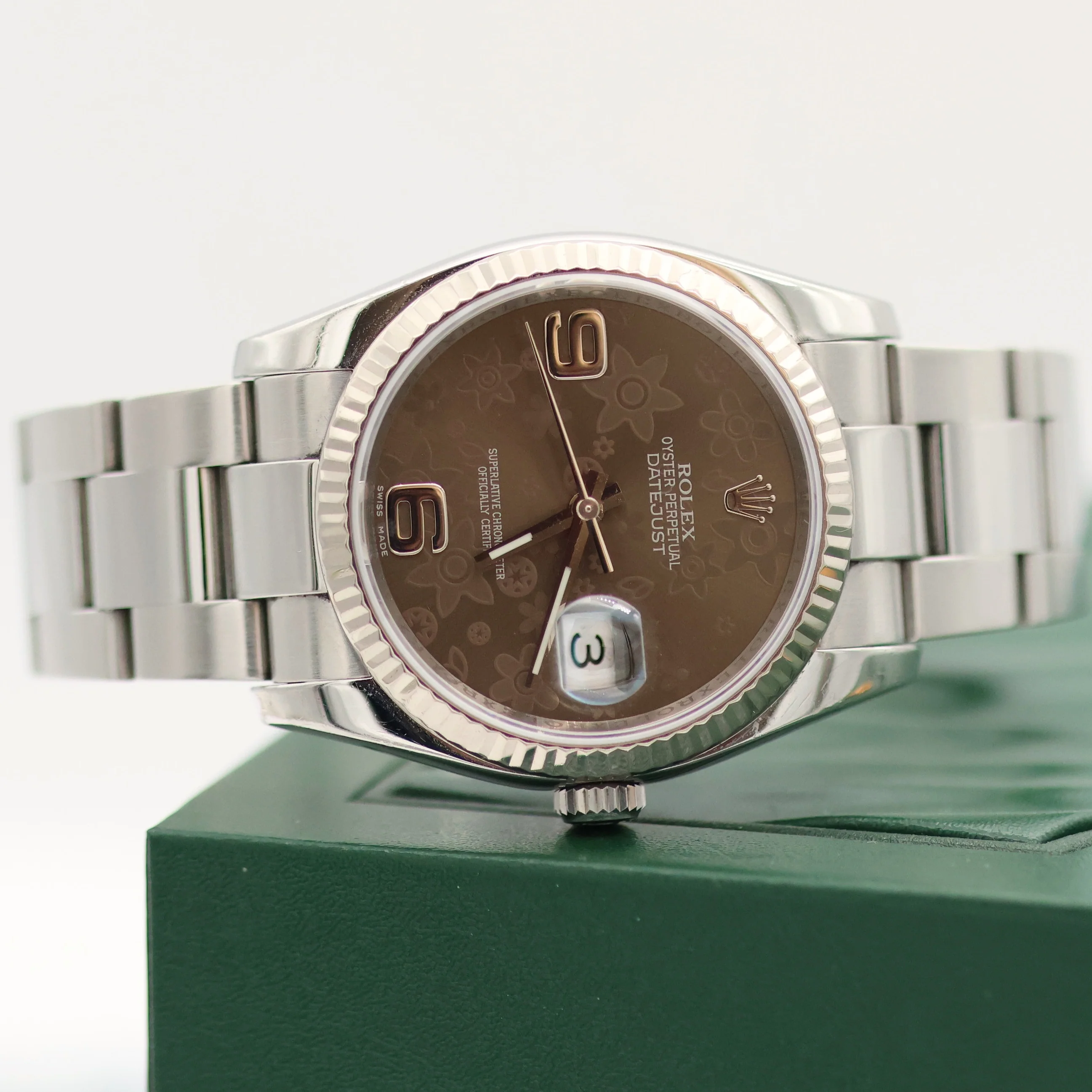 Rolex Datejust ref. 116234 Brown Flower Dial - Oyster - Only Watch - Image 12