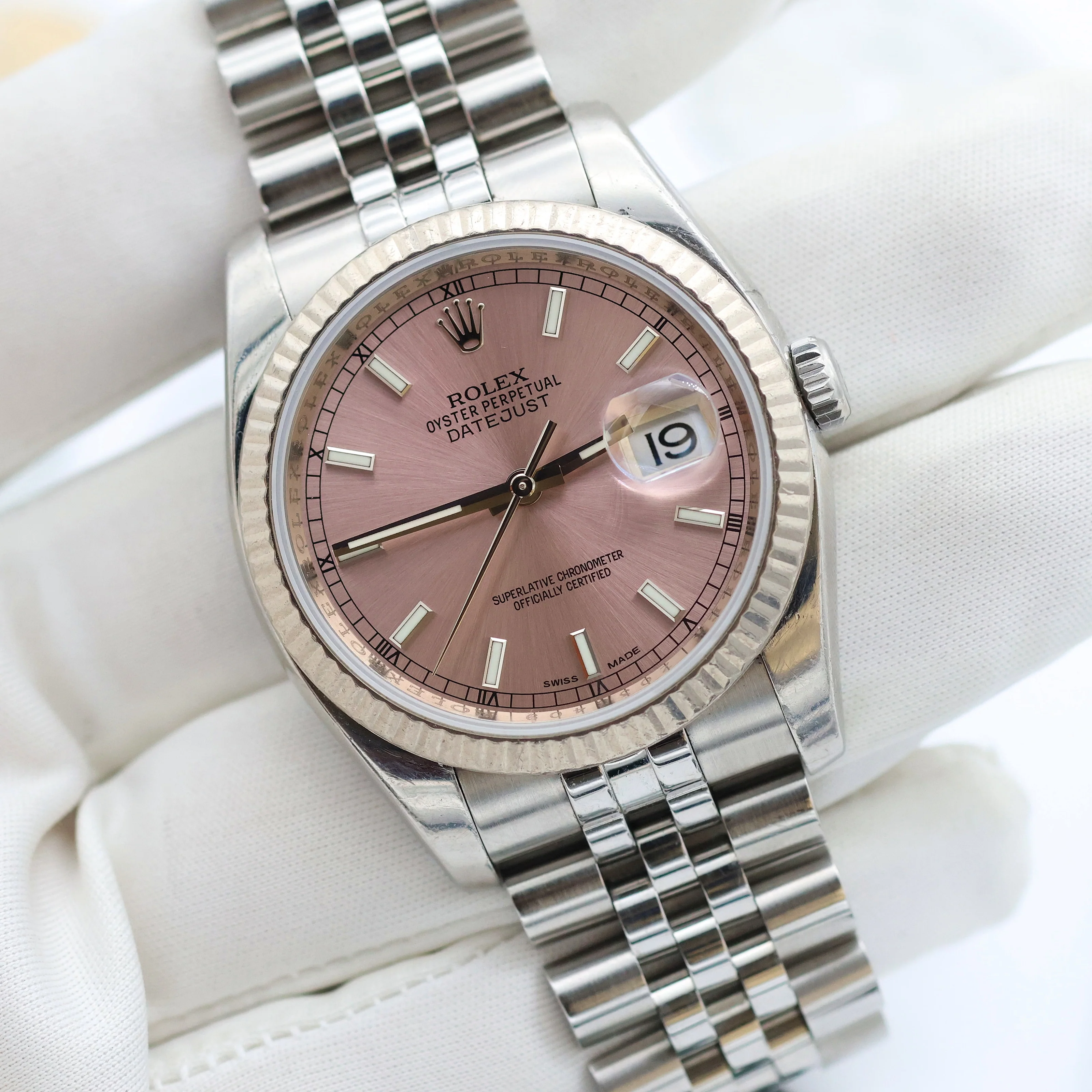 Rolex Datejust ref. 116234 Pink Dial - Jubilee - Image 4
