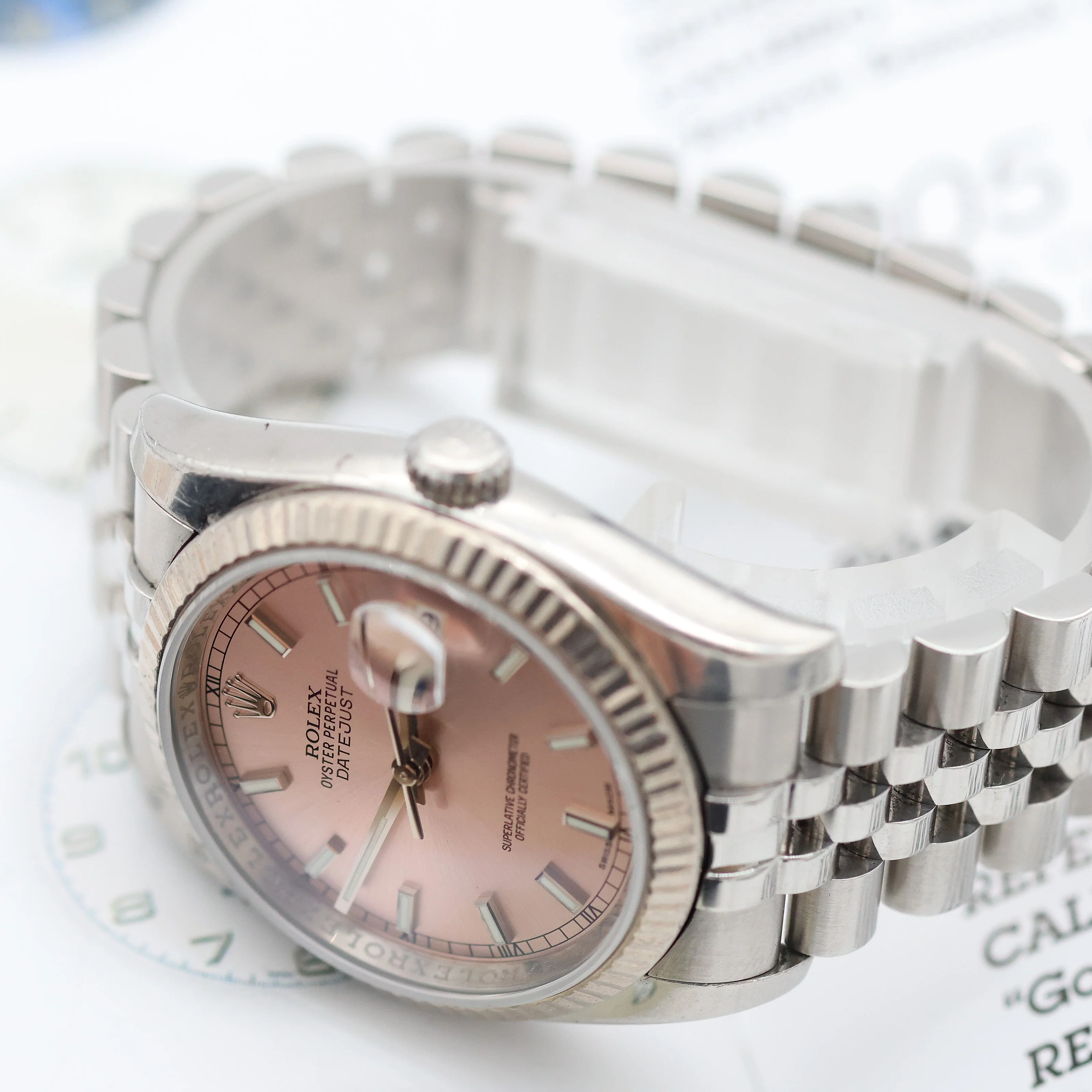 Rolex Datejust ref. 116234 Pink Dial - Jubilee - Image 9