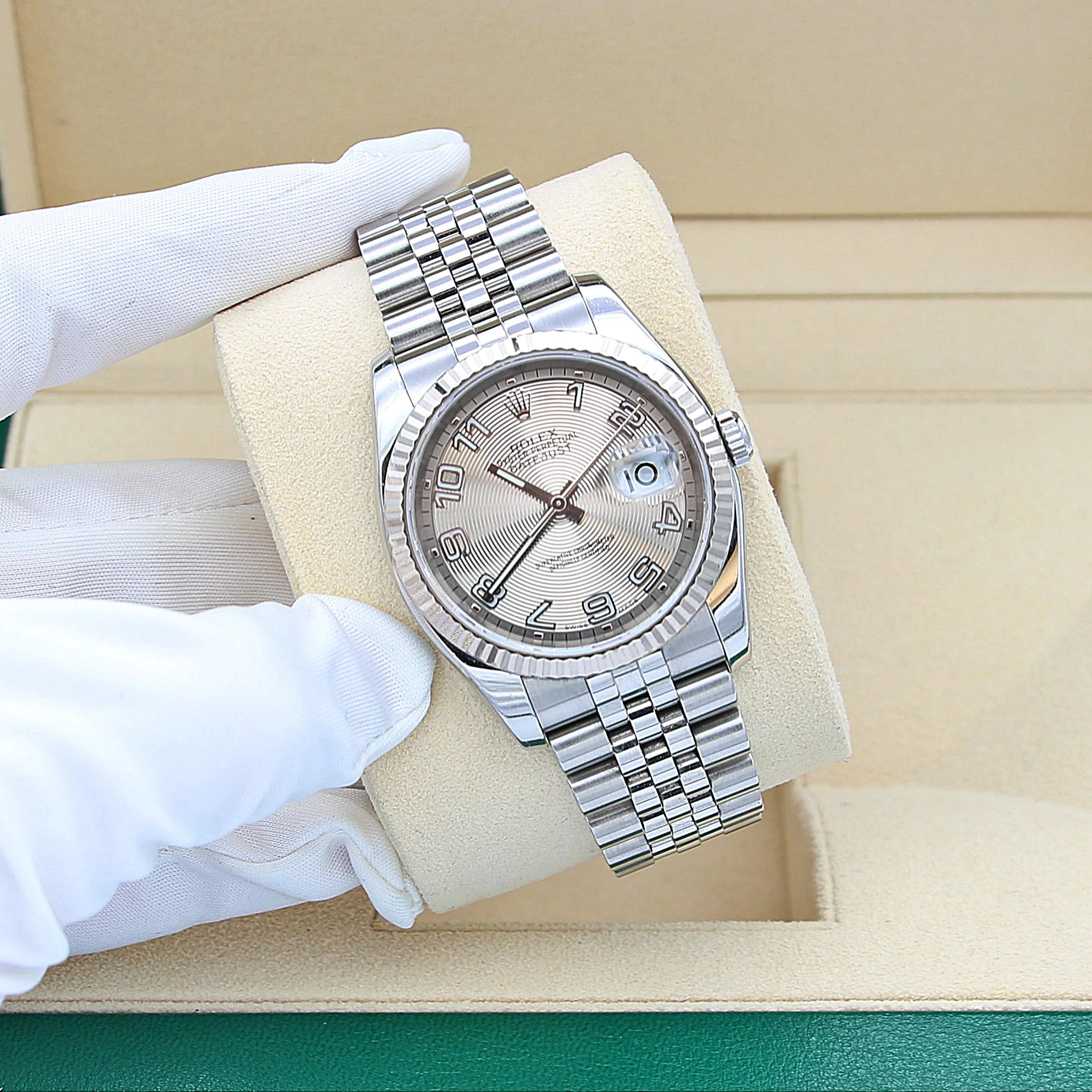 Rolex Datejust ref. 116234 Racing Concentric (Silver) Dial - Jubilee