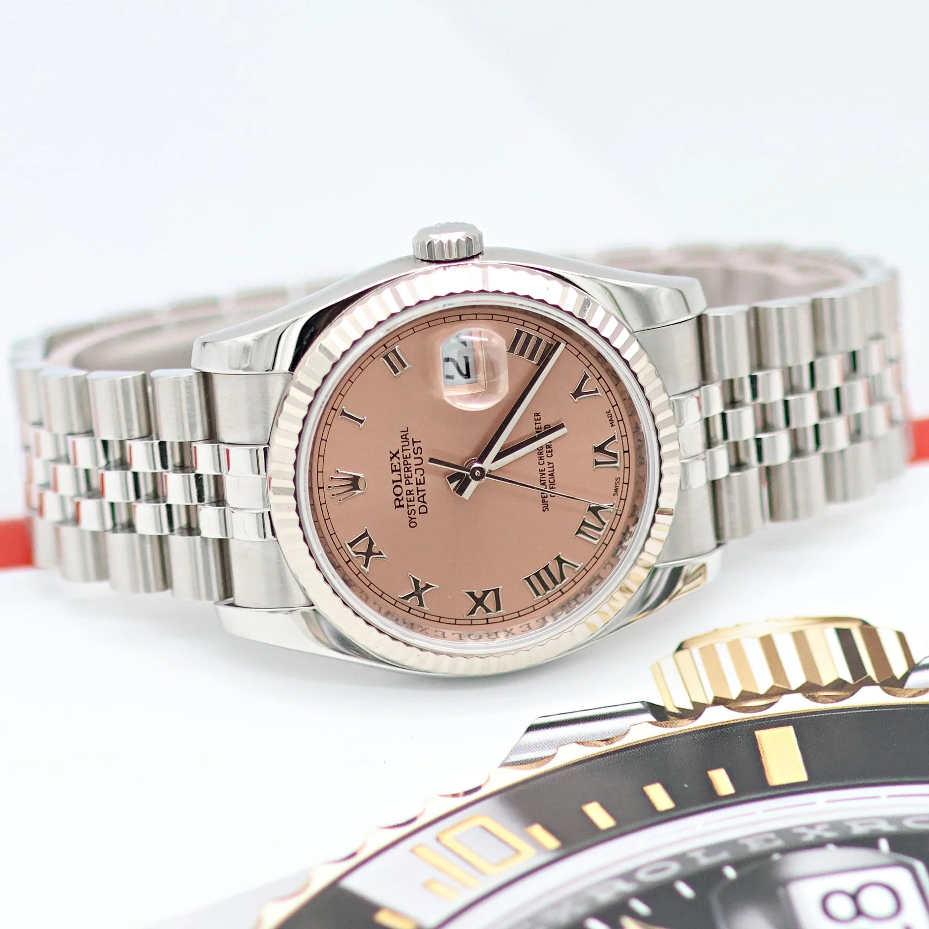Rolex Datejust ref. 116234 Salmon Roman Dial - Jubilee - Full Set - Image 9