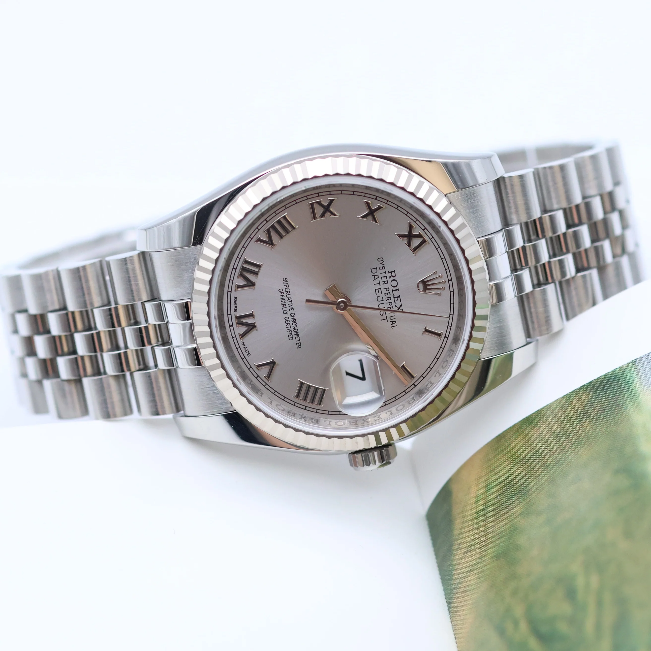 Rolex Datejust ref. 116234 Silver Roman Dial - Jubilee Bracelet - Image 10