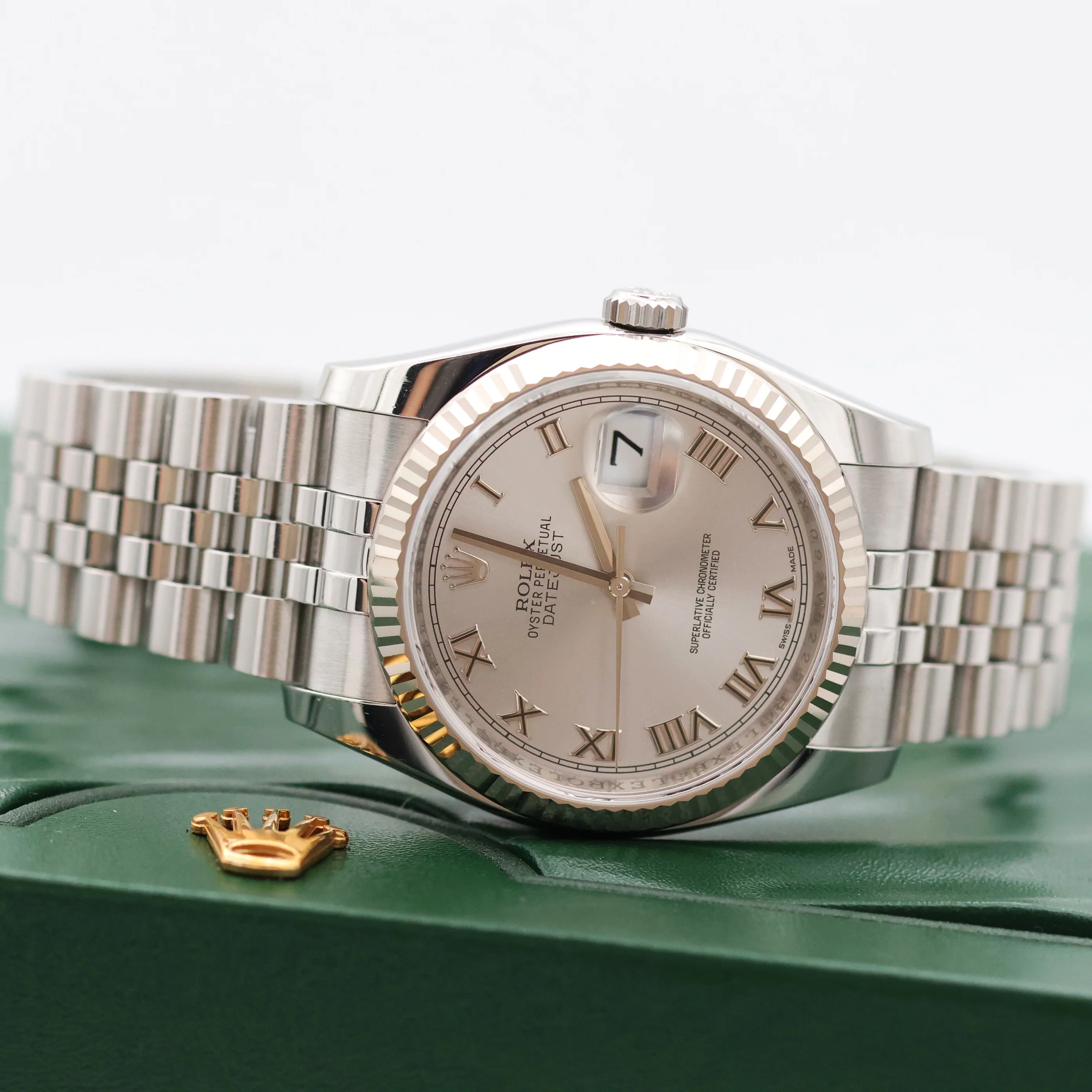 Rolex Datejust ref. 116234 Silver Roman Dial - Jubilee Bracelet - Image 12