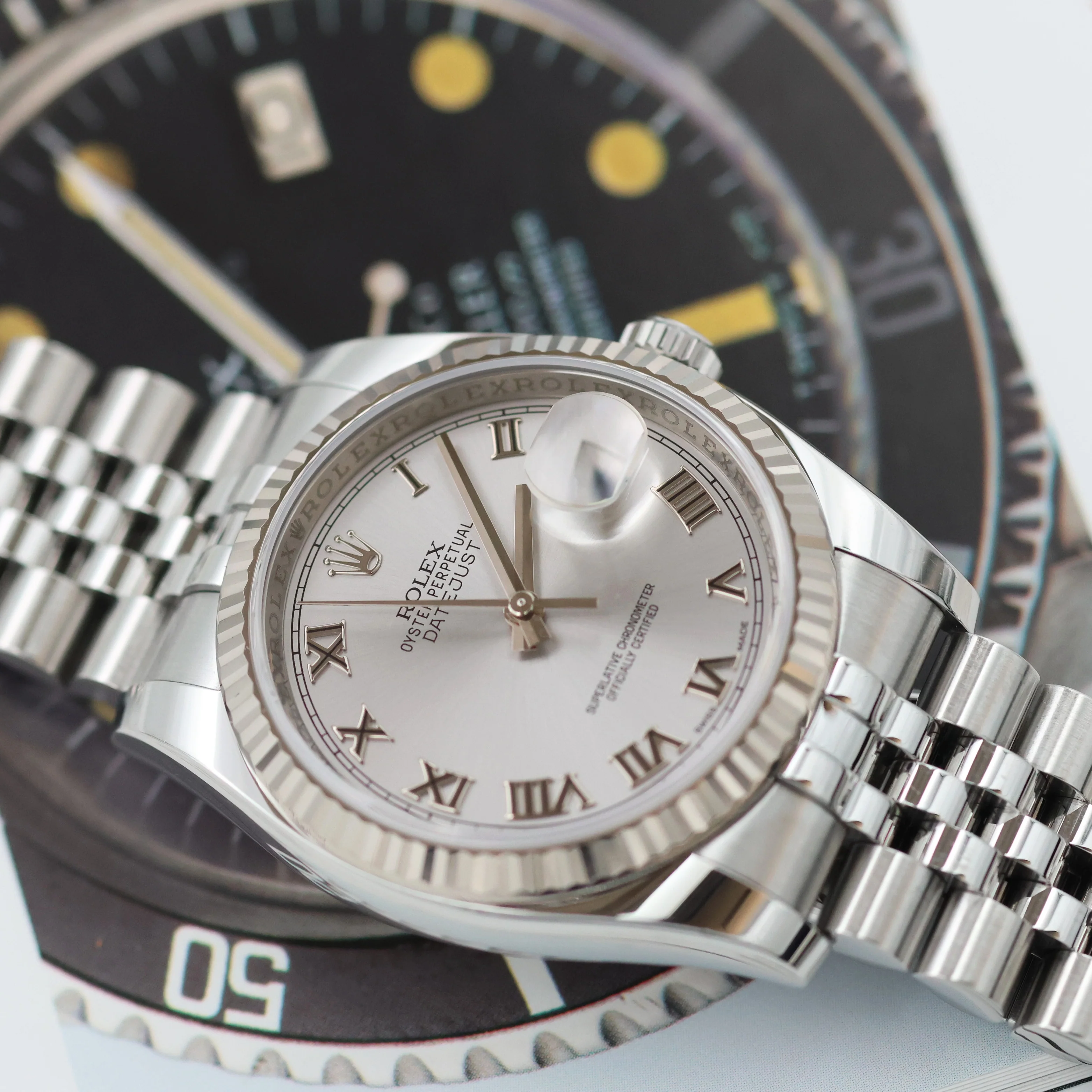 Rolex Datejust ref. 116234 Silver Roman Dial - Jubilee Bracelet - Image 13
