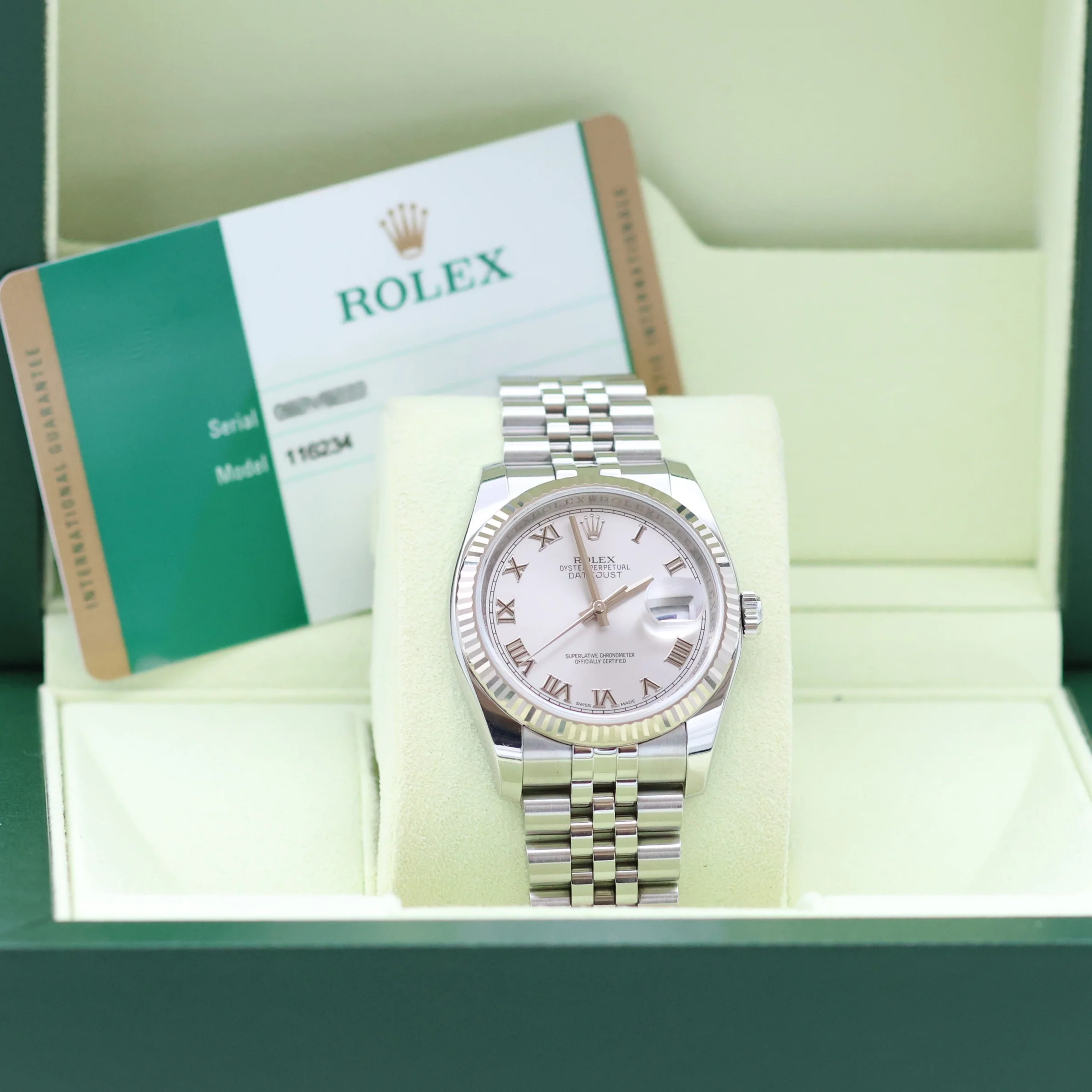 Rolex Datejust ref. 116234 Silver Roman Dial - Jubilee Bracelet - Image 2