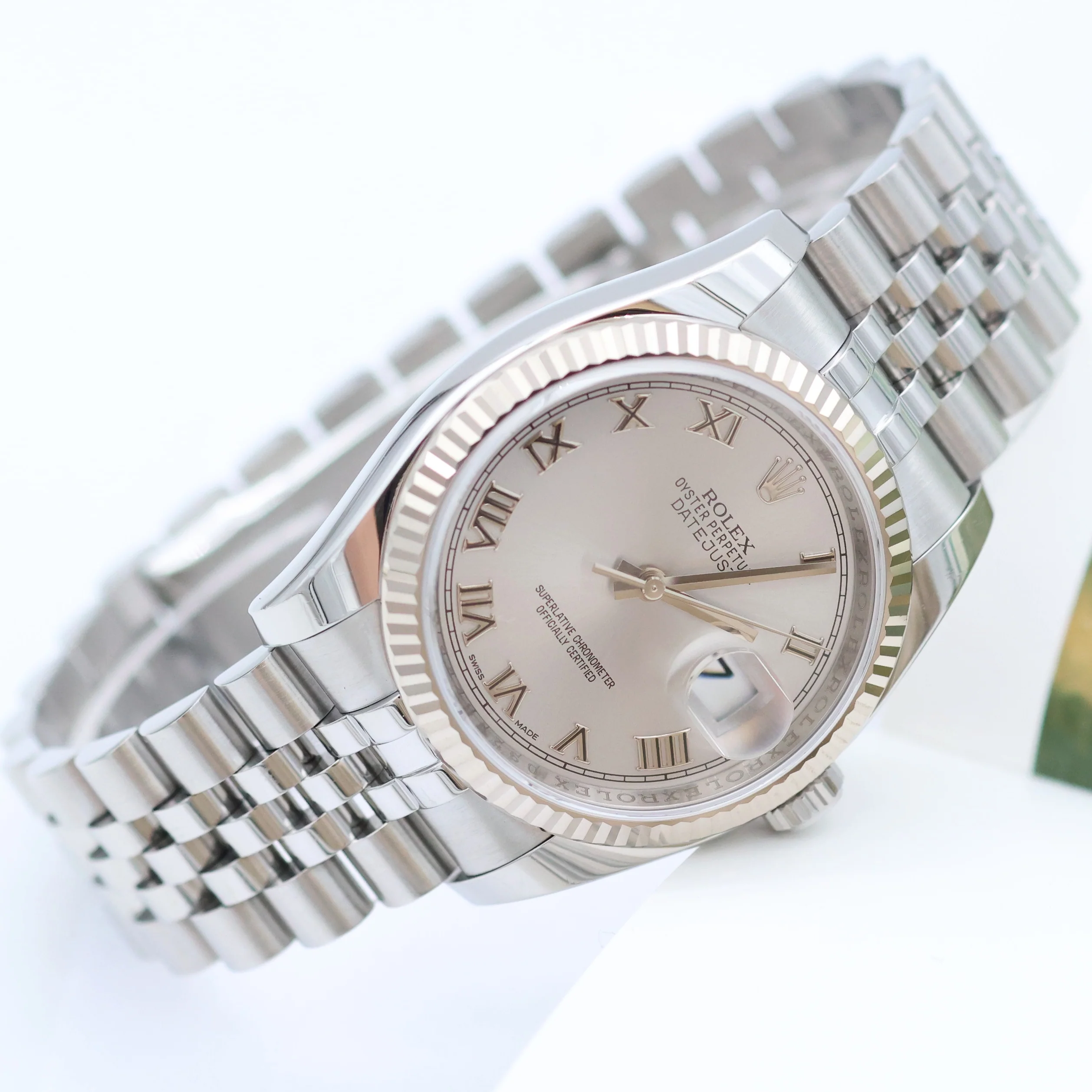 Rolex Datejust ref. 116234 Silver Roman Dial - Jubilee Bracelet - Image 9