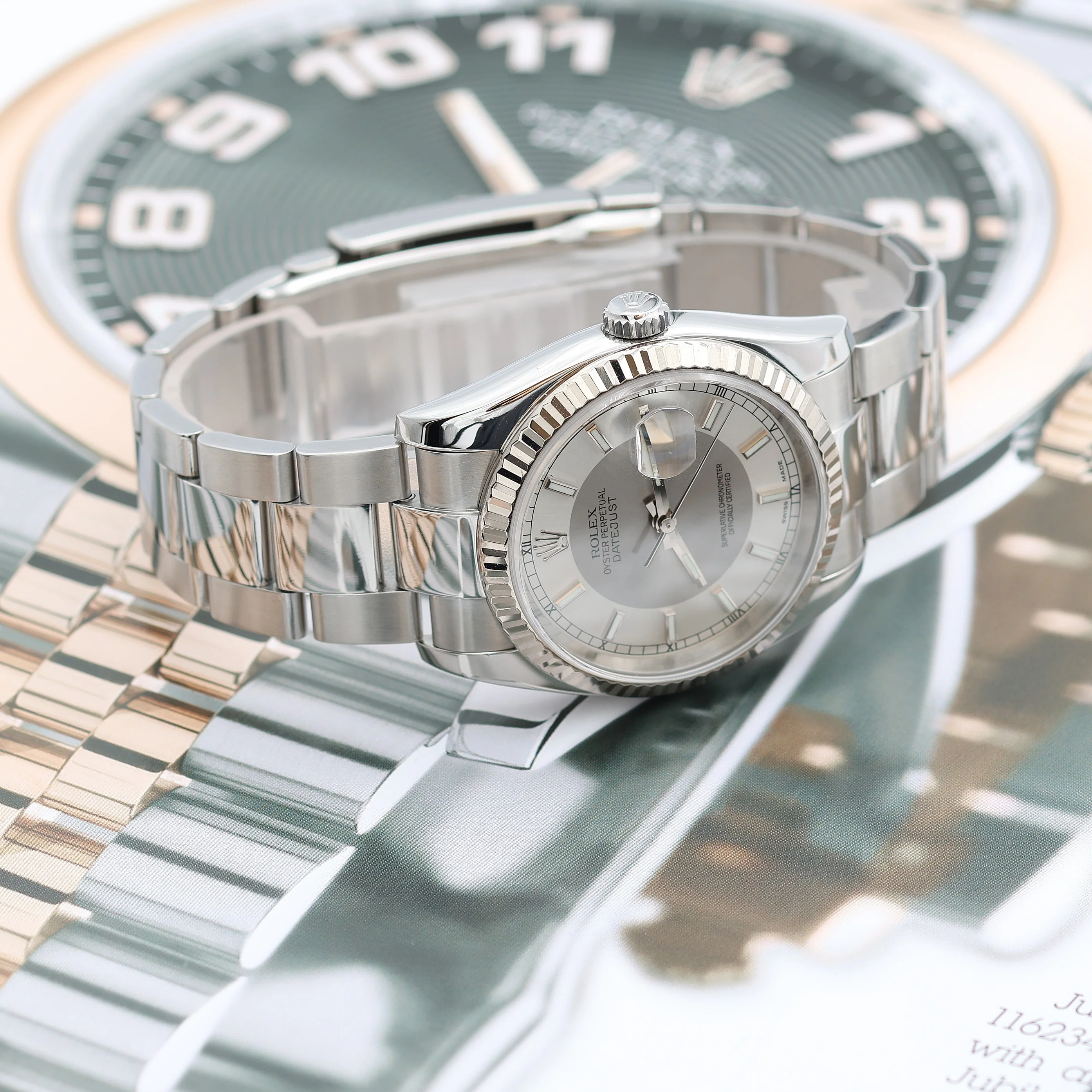 Rolex Datejust ref. 116234 Tuxedo Dial - Oyster Bracelet - Full Set - Image 10
