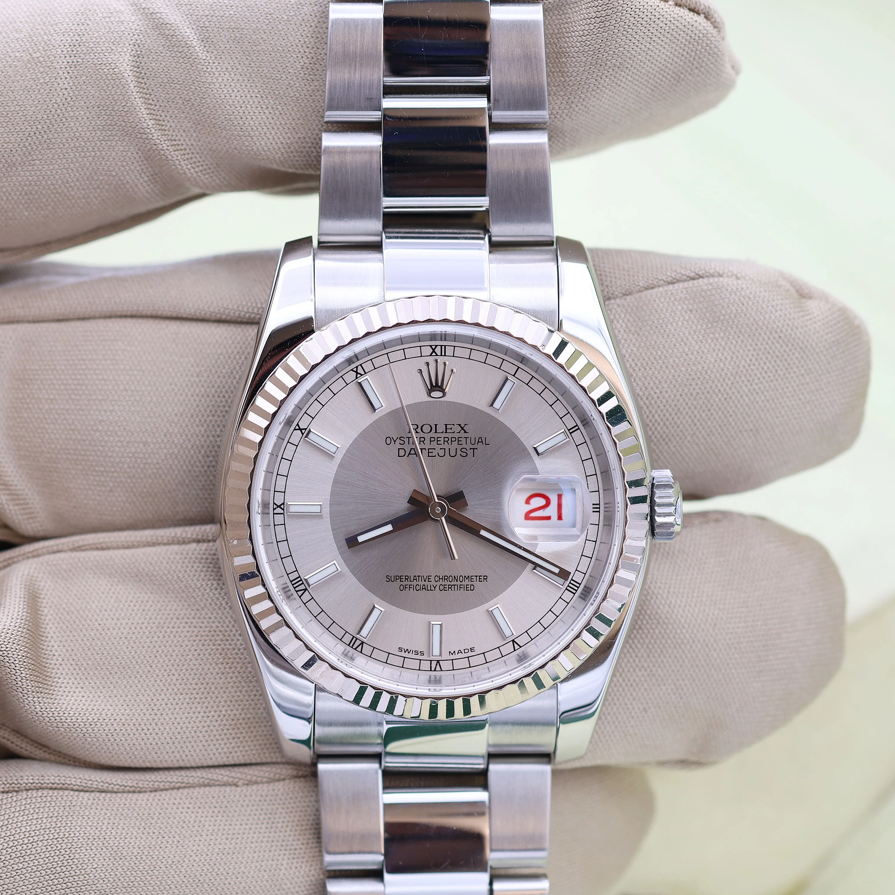 Rolex Datejust ref. 116234 Tuxedo Dial - Oyster Bracelet - Full Set - Image 6