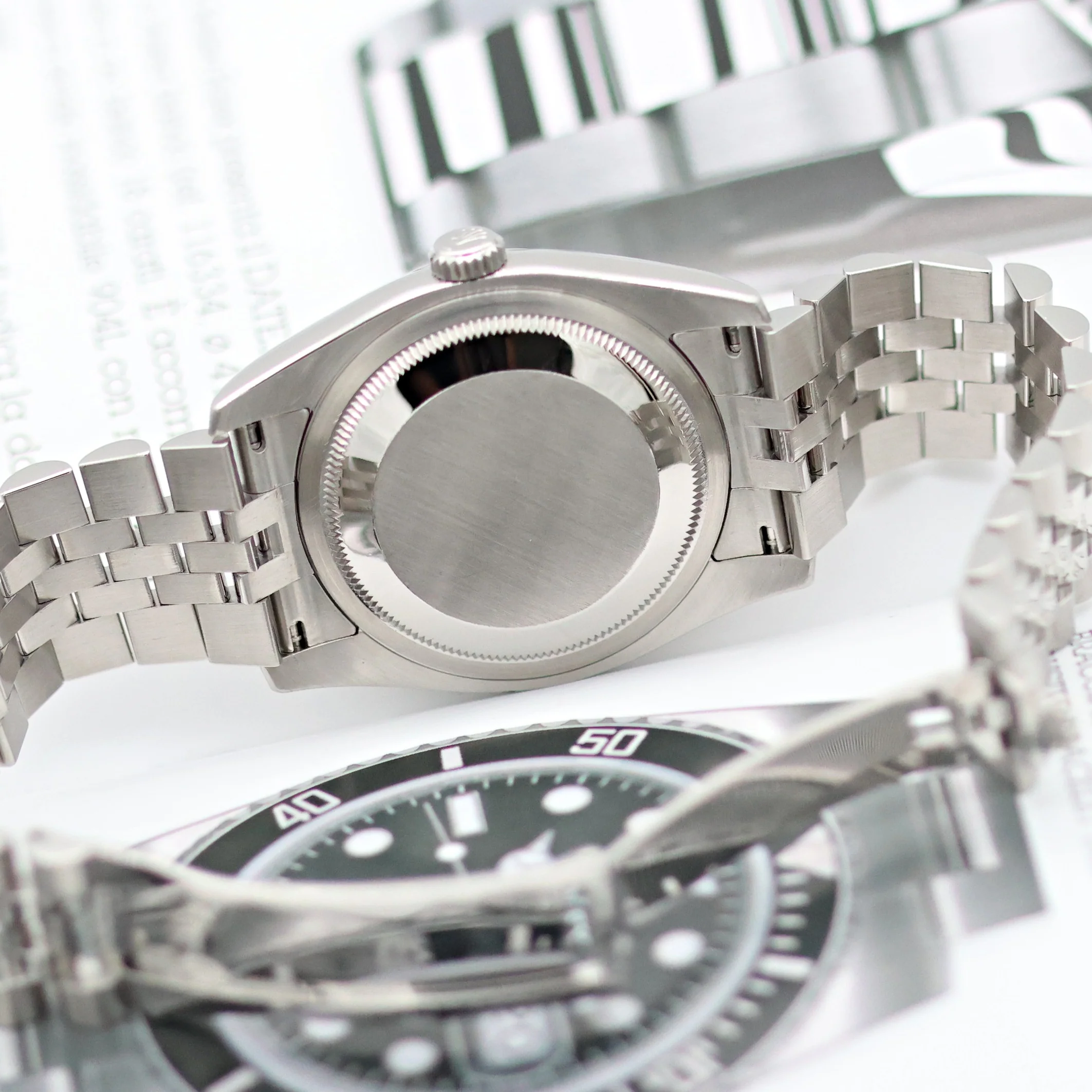 Rolex Datejust ref. 116234 Tuxedo (Silver/Grey) Dial - Jubilee - Full Set - Image 13