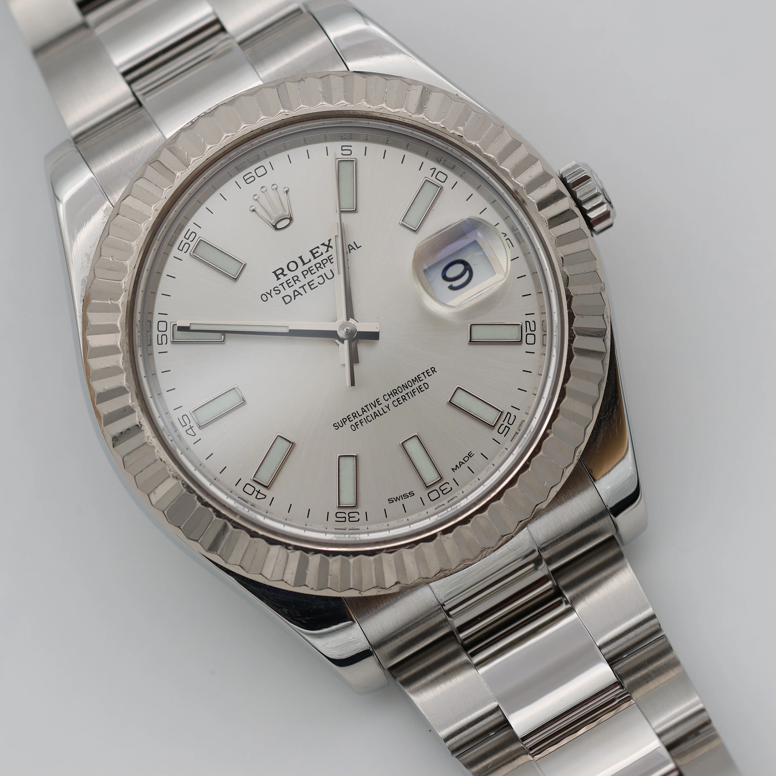 Rolex Datejust II ref. 116334 Silver Dial Oyster bracelet - Full Set - Image 4
