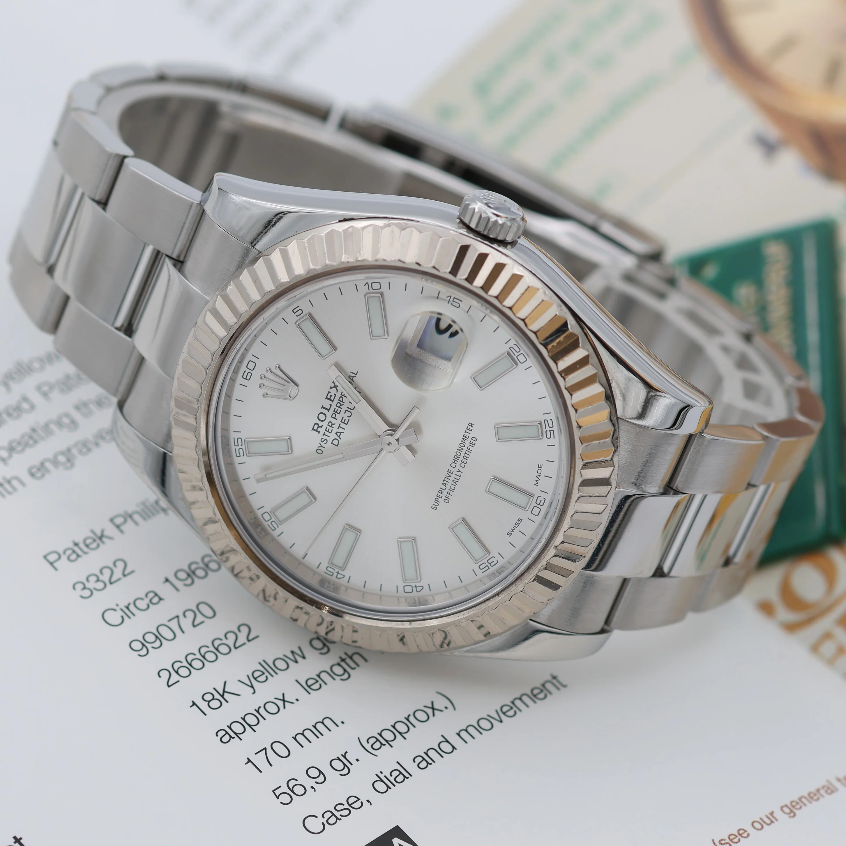 Rolex Datejust II ref. 116334 Silver Dial Oyster bracelet - Full Set - Image 9