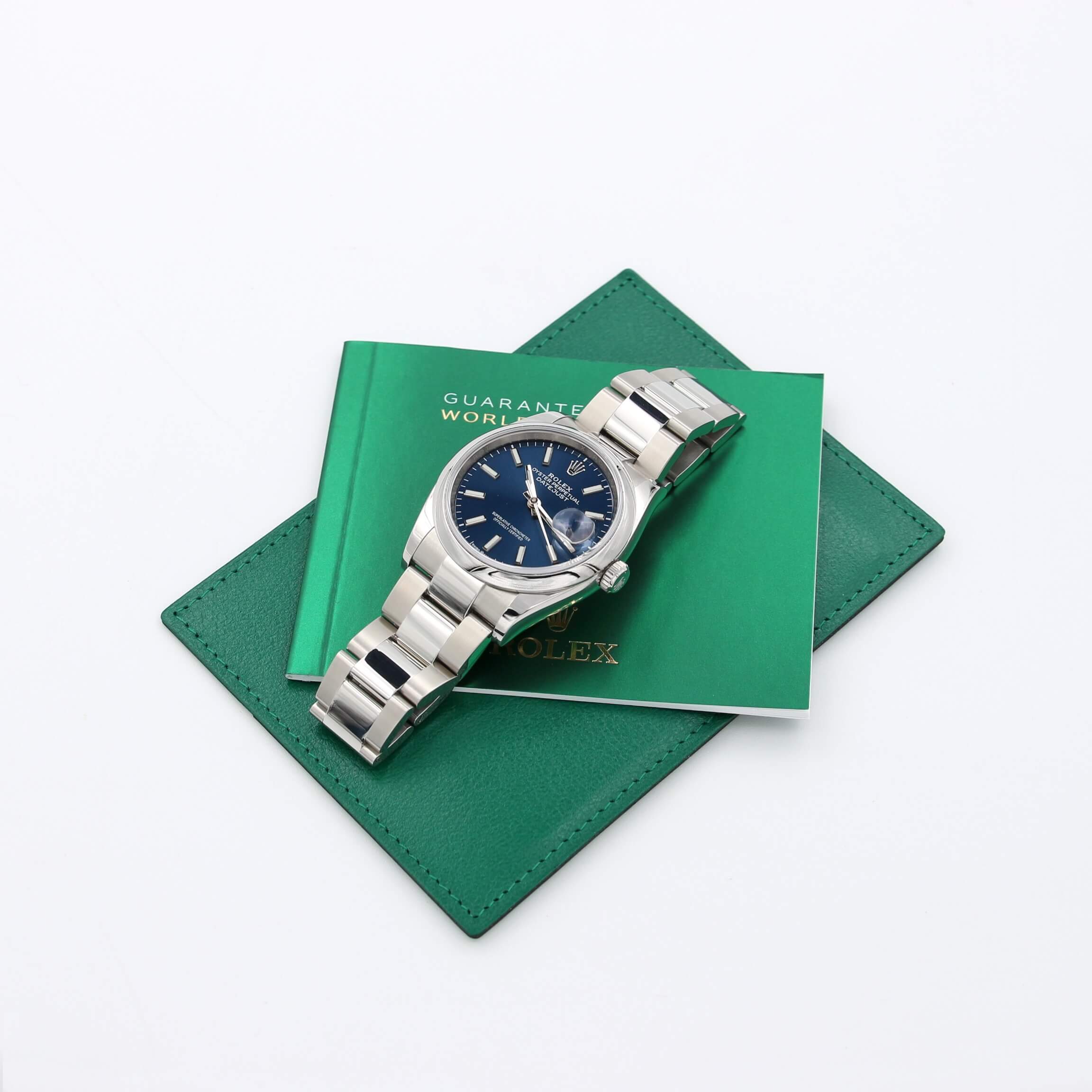 Rolex Datejust ref. 126200 Blue Dial Oyster bracelet - Full Set - Image 5