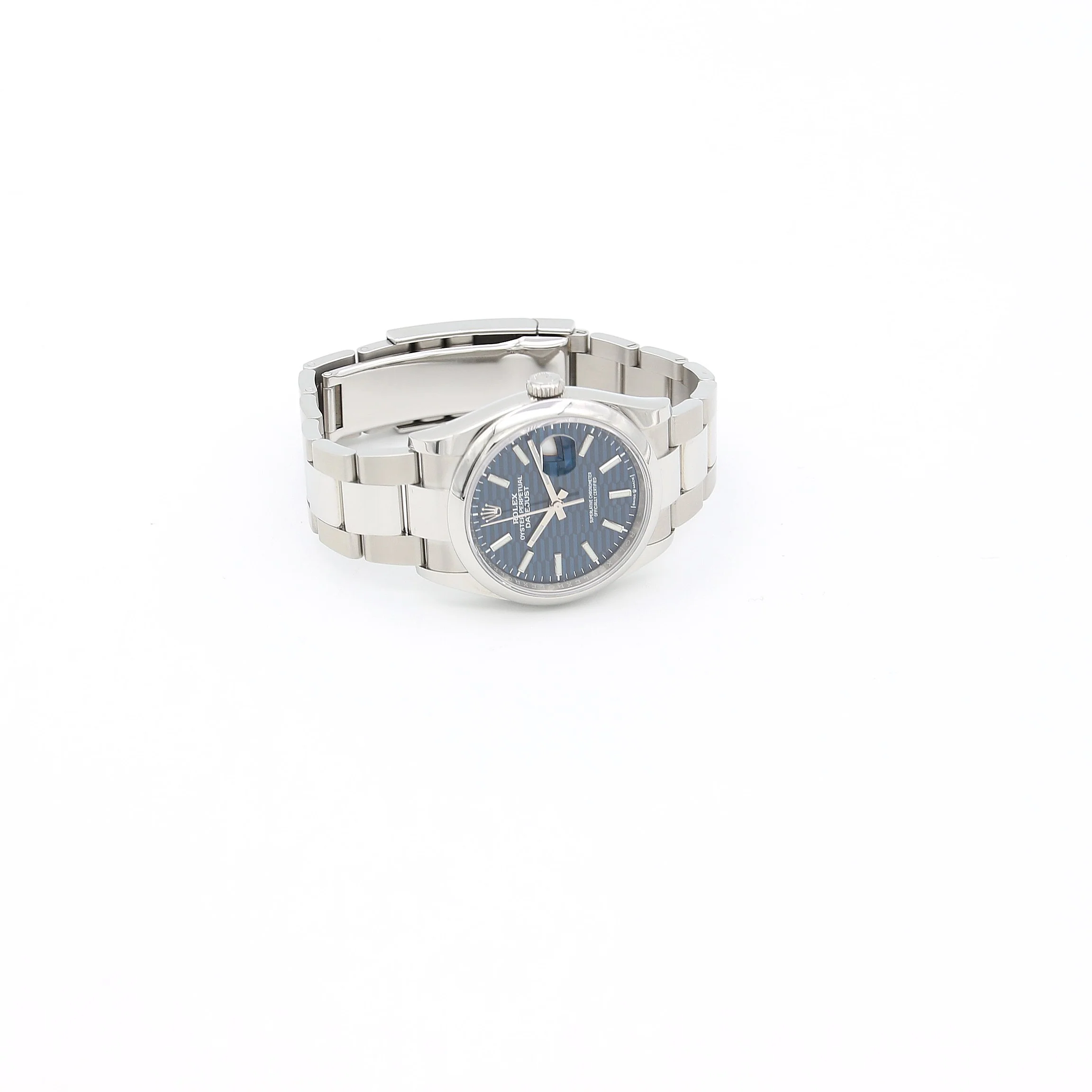 Rolex Datejust ref. 126200 Blue Motif Dial Oyster bracelet - Full Set - Image 7