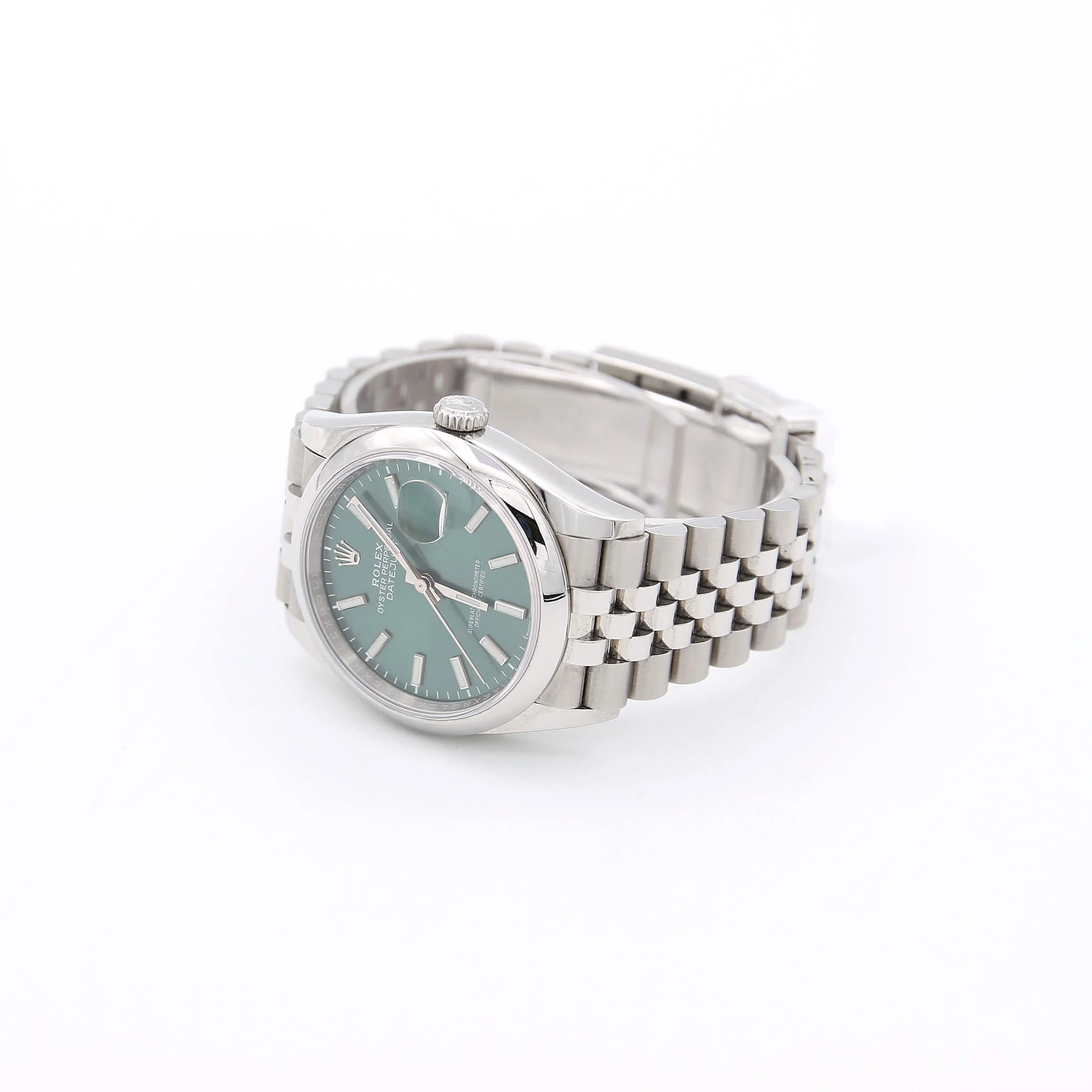 Rolex Datejust ref. 126200 Green Dial Jubilee bracelet - Full Set - Image 5