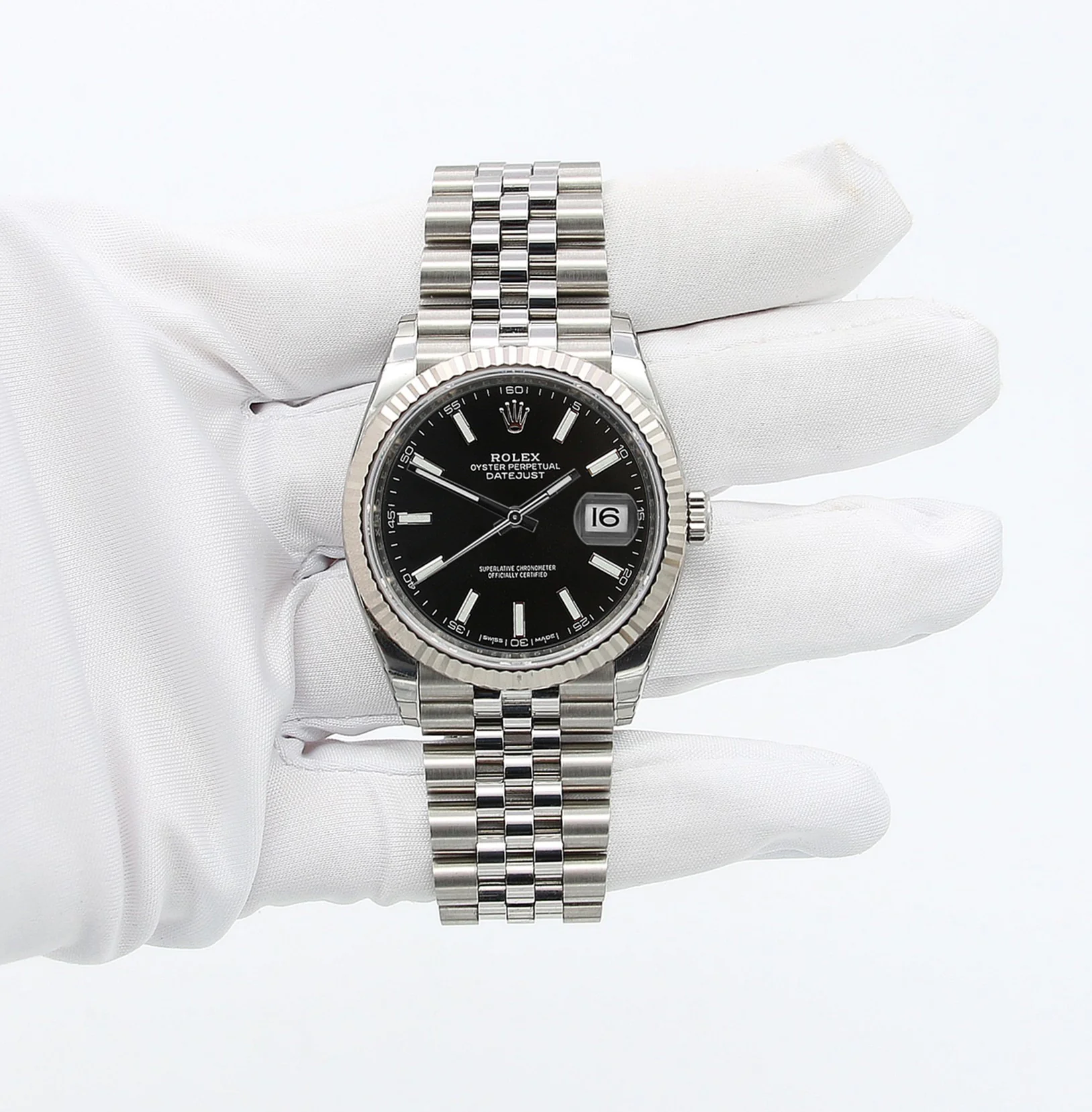 Rolex Datejust ref. 126234 Black Dial Jubilee bracelet - Full Set - Image 3