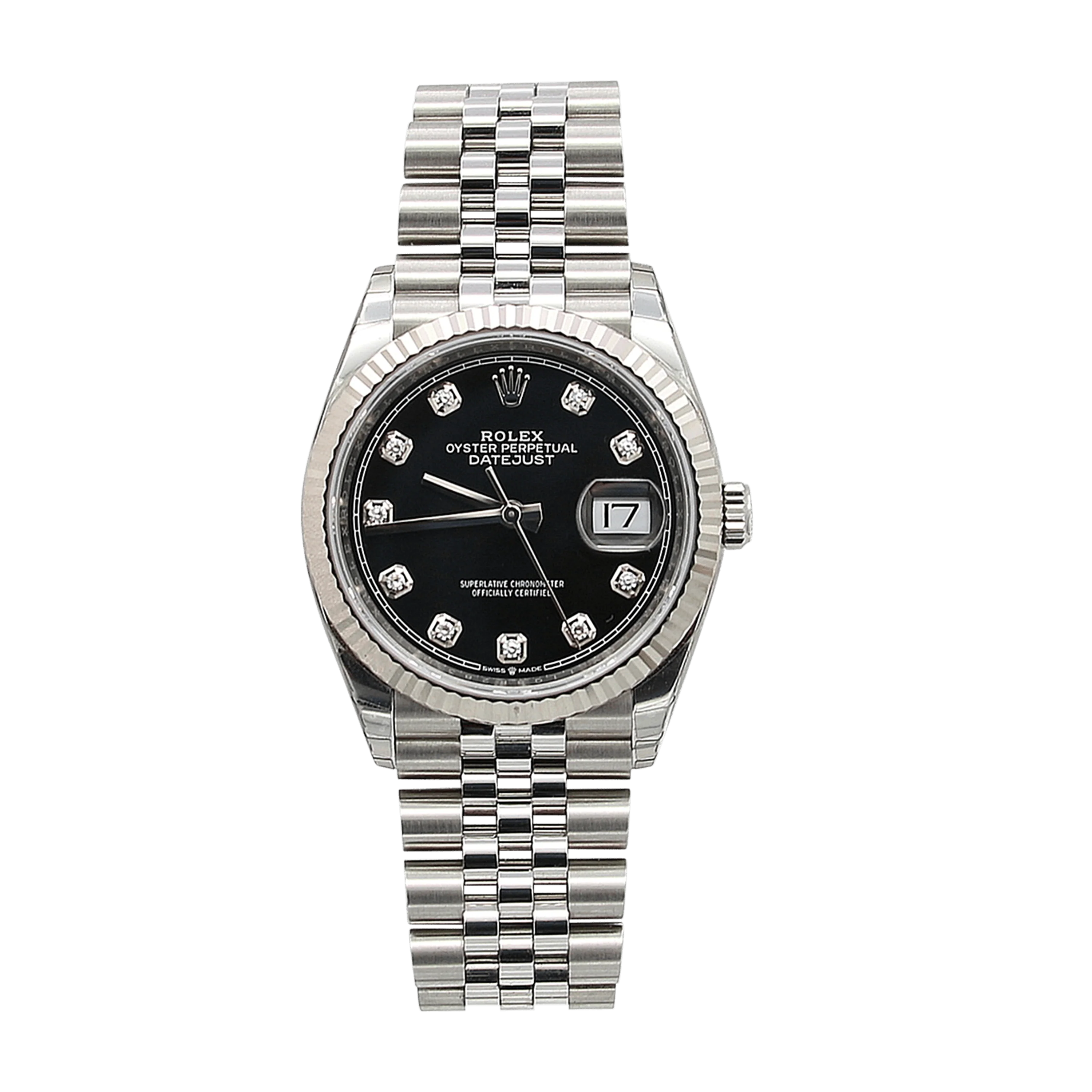 Rolex Datejust ref. 126234 Black Diamonds Dial Jubilee bracelet - Full Set - Image 3