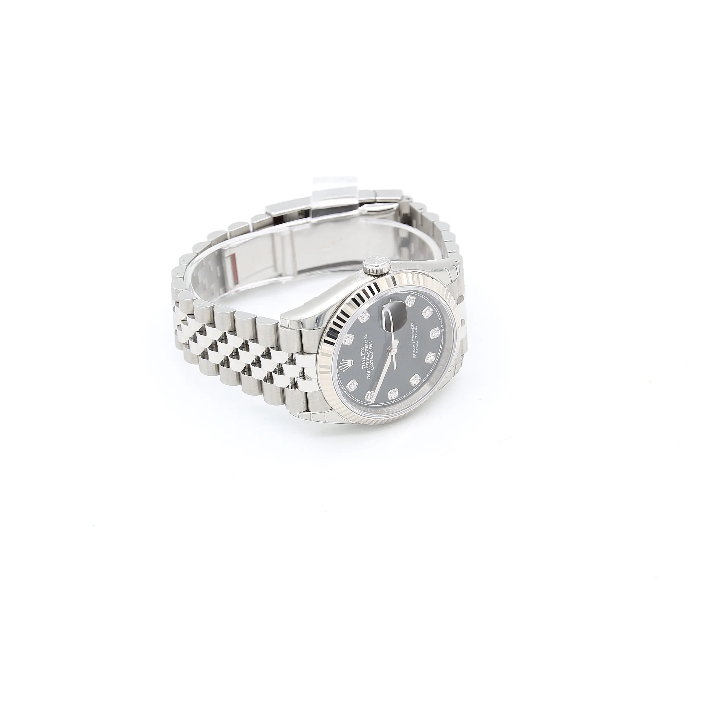 Rolex Datejust ref. 126234 Black Diamonds Dial Jubilee bracelet - Full Set - Image 7
