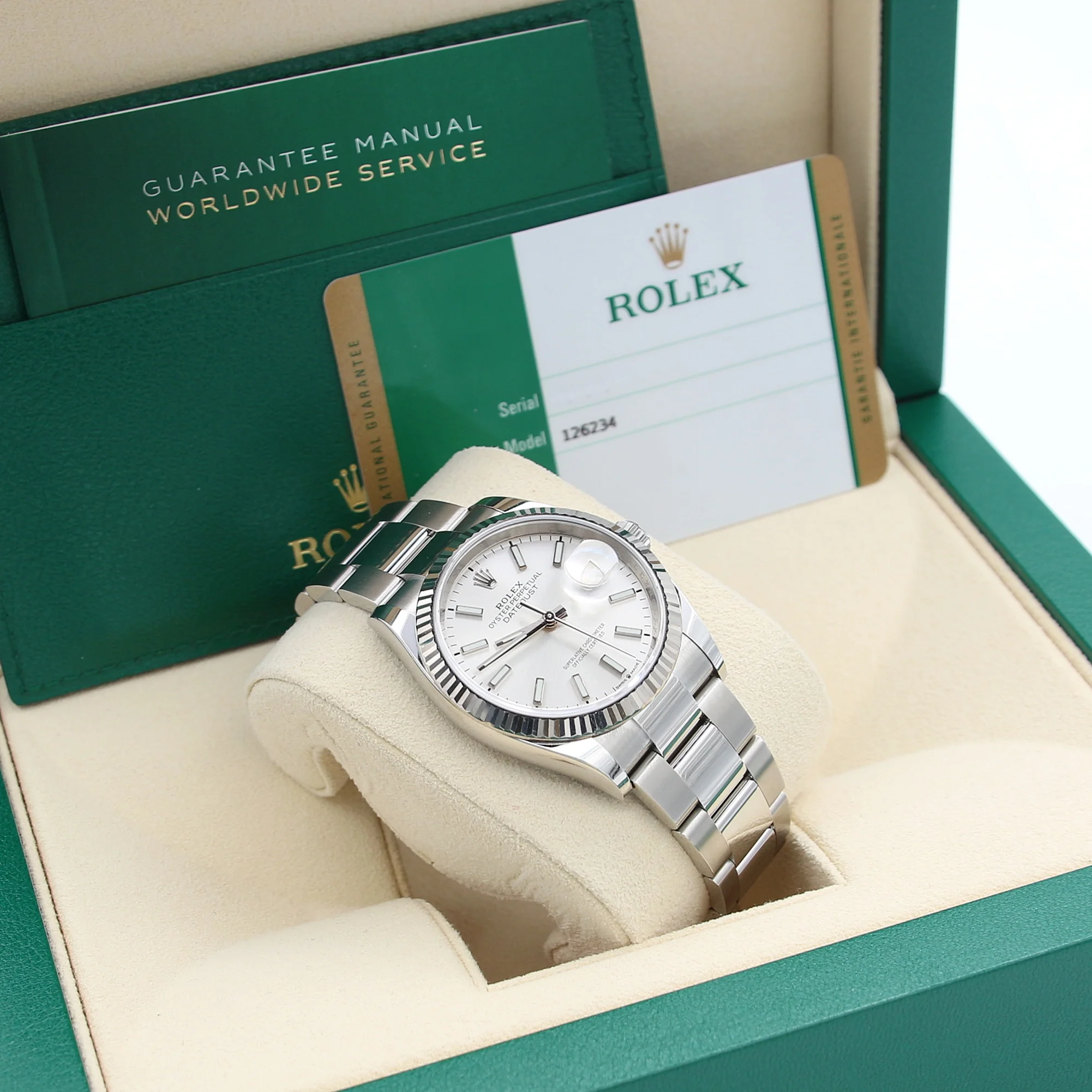 Rolex Datejust ref. 126234 Silver Dial Oyster bracelet - Full Set - Image 3
