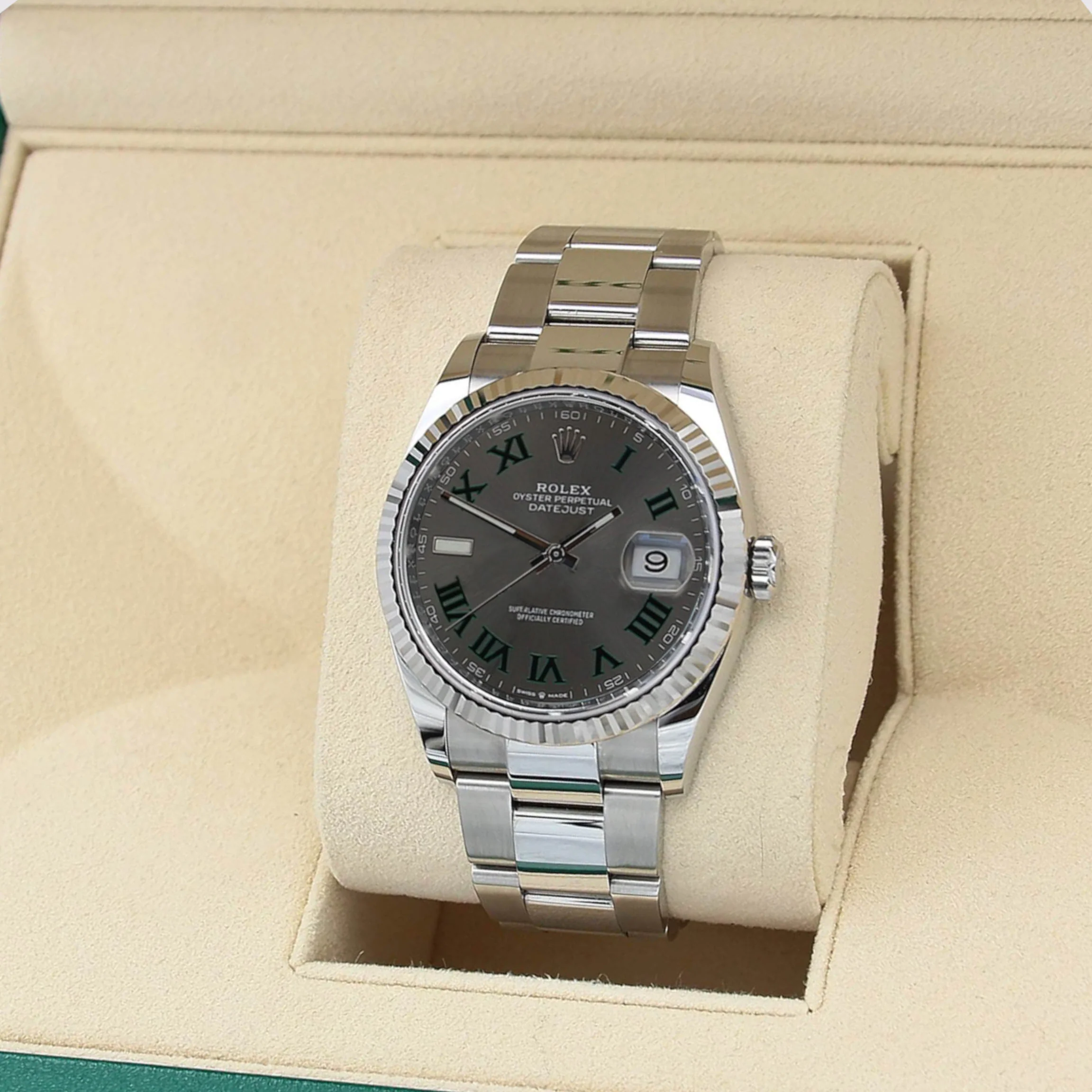 Rolex Datejust ref. 126234 Wimbledon Dial Oyster bracelet - Full Set - Image 2