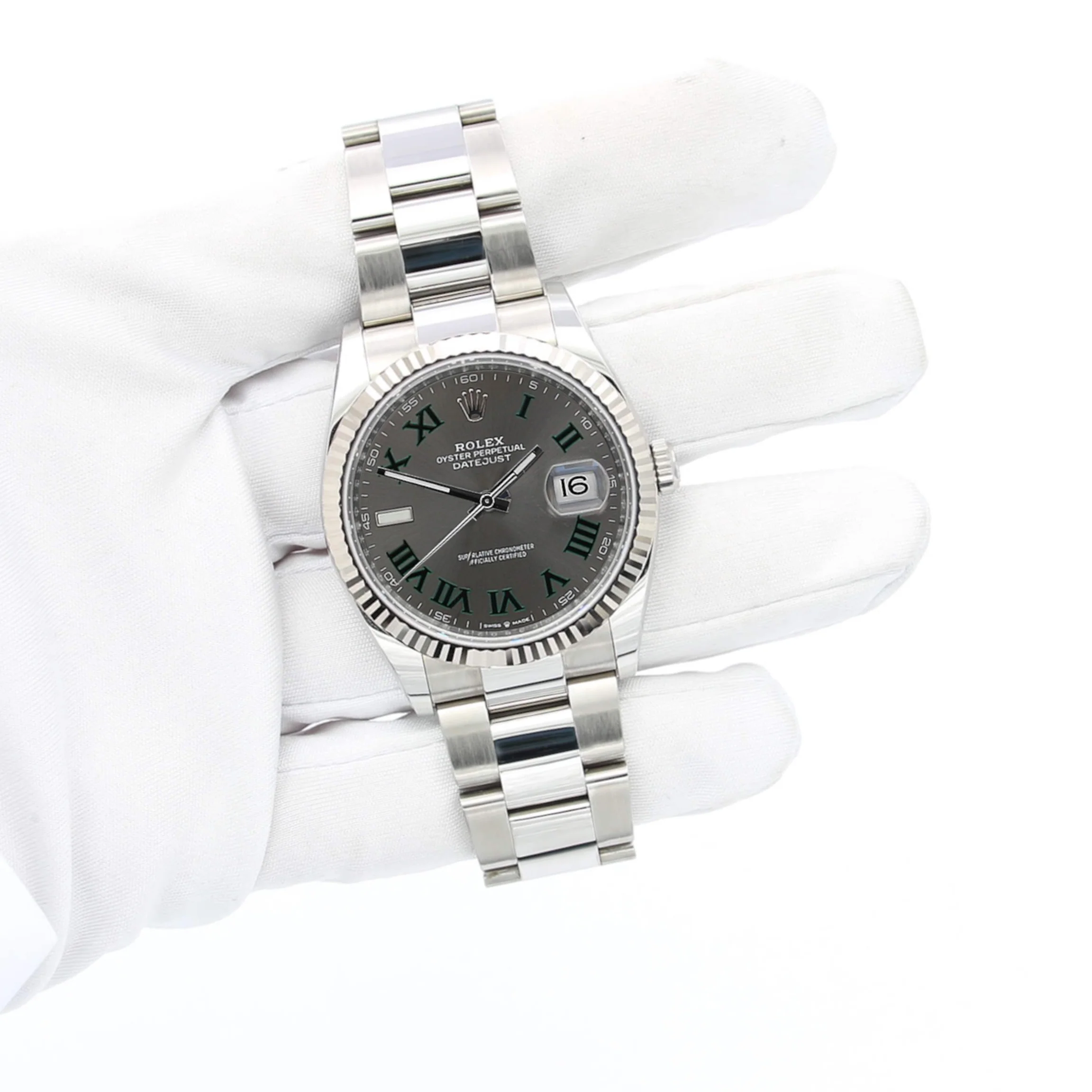Rolex Datejust ref. 126234 Wimbledon Dial Oyster bracelet - Full Set - Image 3