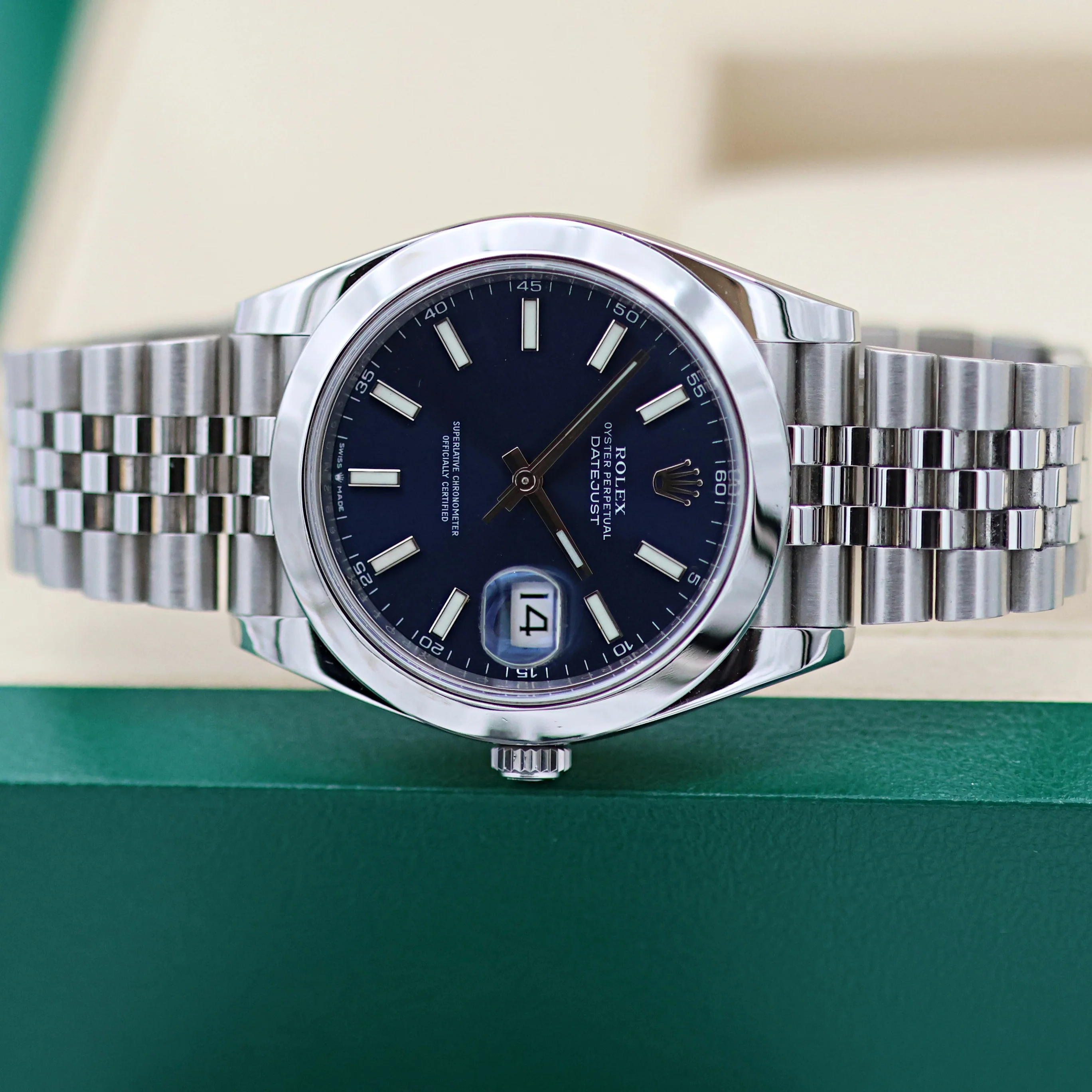 Rolex Datejust ref. 126300 Blue Dial Jubilee bracelet - Full Set - Image 2