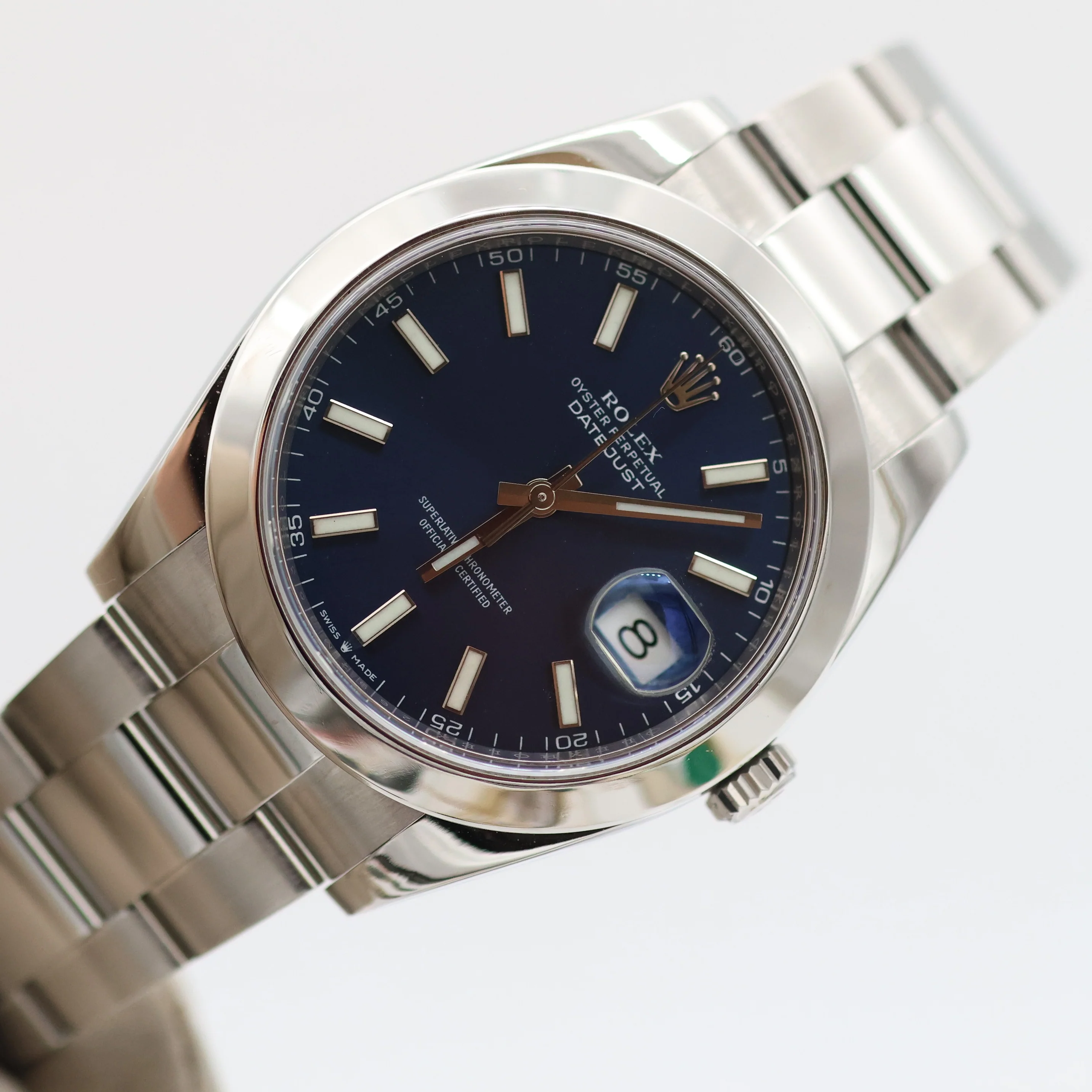 Rolex Datejust ref. 126300 Blue Dial Oyster bracelet - Full Set - Image 3