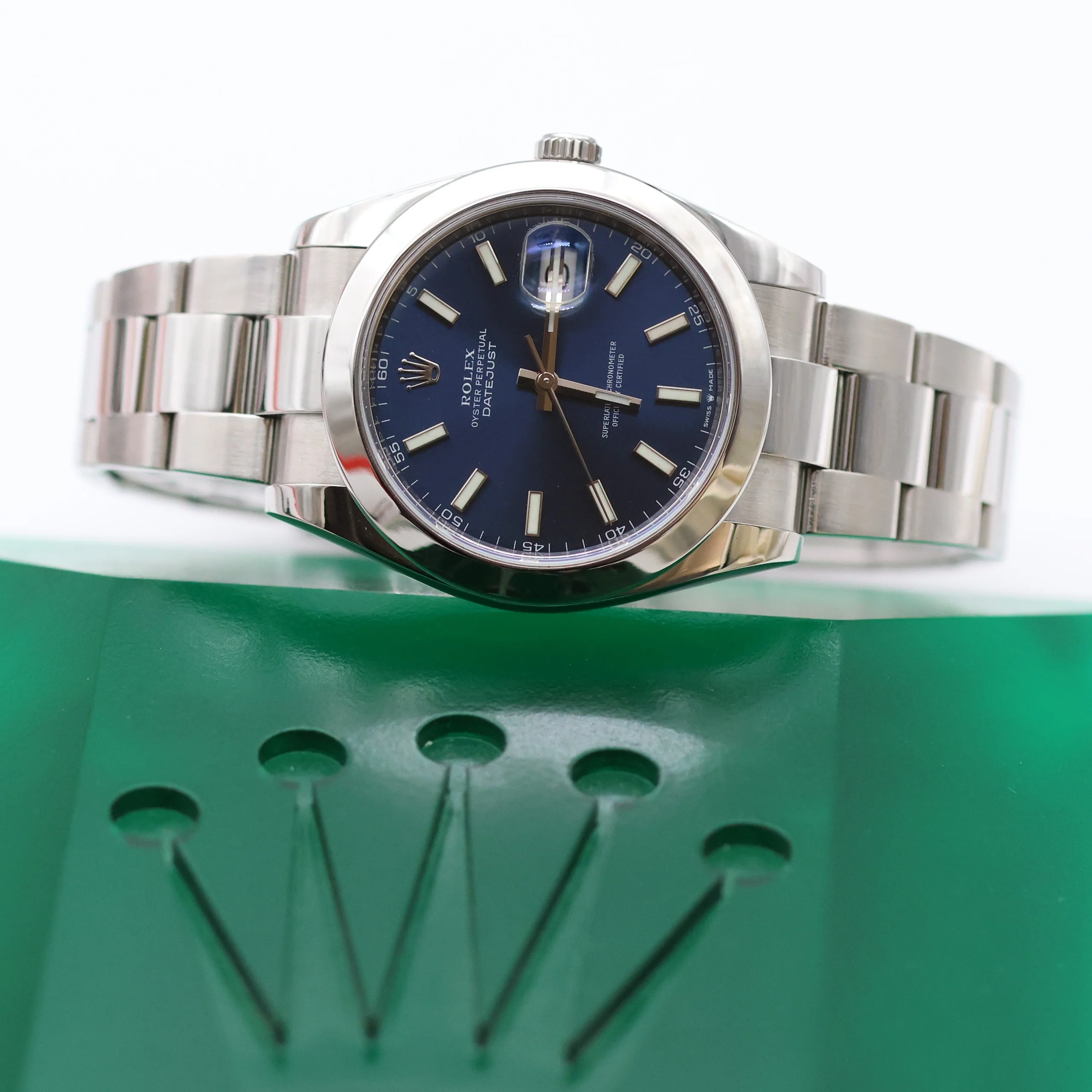 Rolex Datejust ref. 126300 Blue Dial Oyster bracelet - Full Set - Image 4