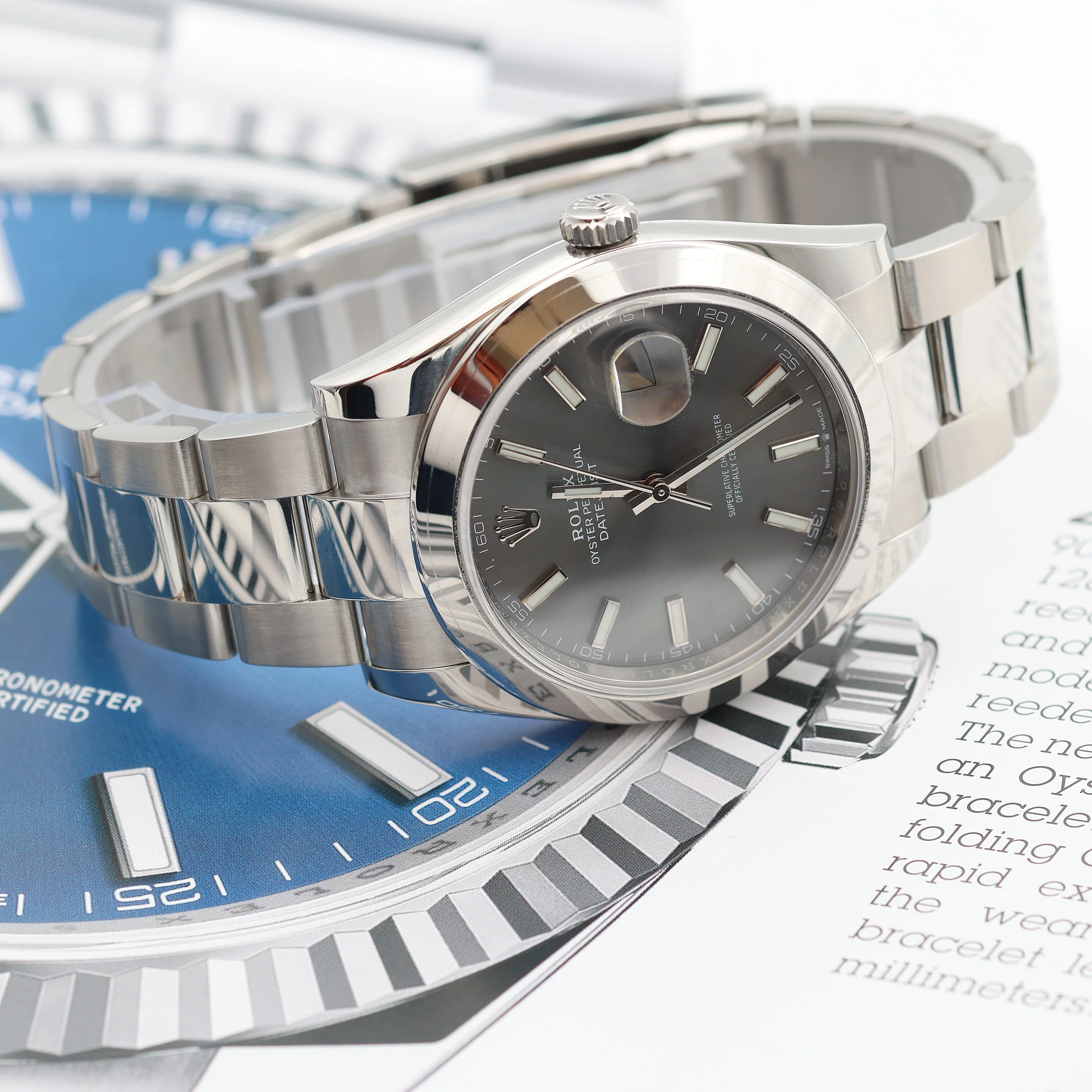 ON SALE: Rolex Datejust ref. 126300 Slate Gray Dial Oyster bracelet - Full Set - Image 7