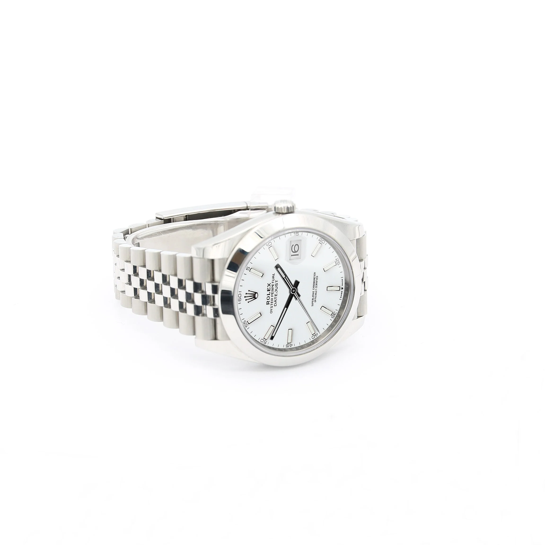 Rolex Datejust ref. 126300 White Dial Jubilee bracelet - Full Set - Image 5