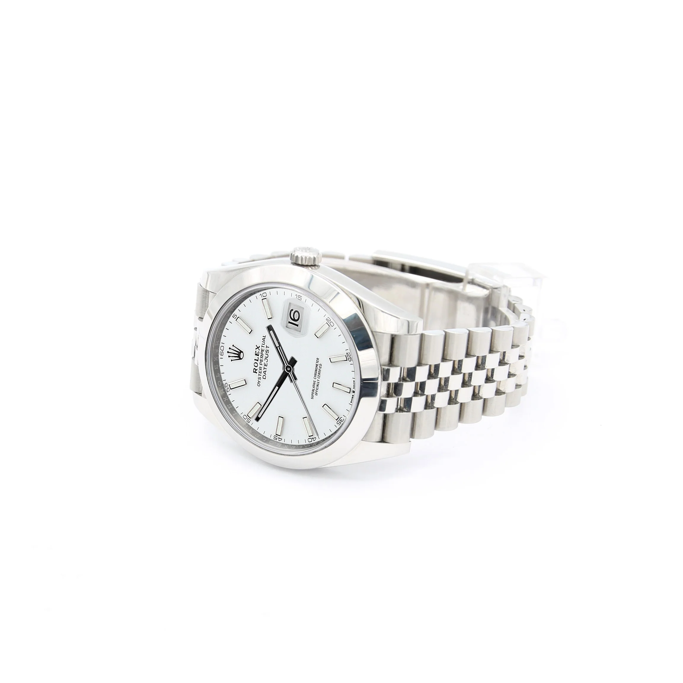 Rolex Datejust ref. 126300 White Dial Jubilee bracelet - Full Set - Image 6