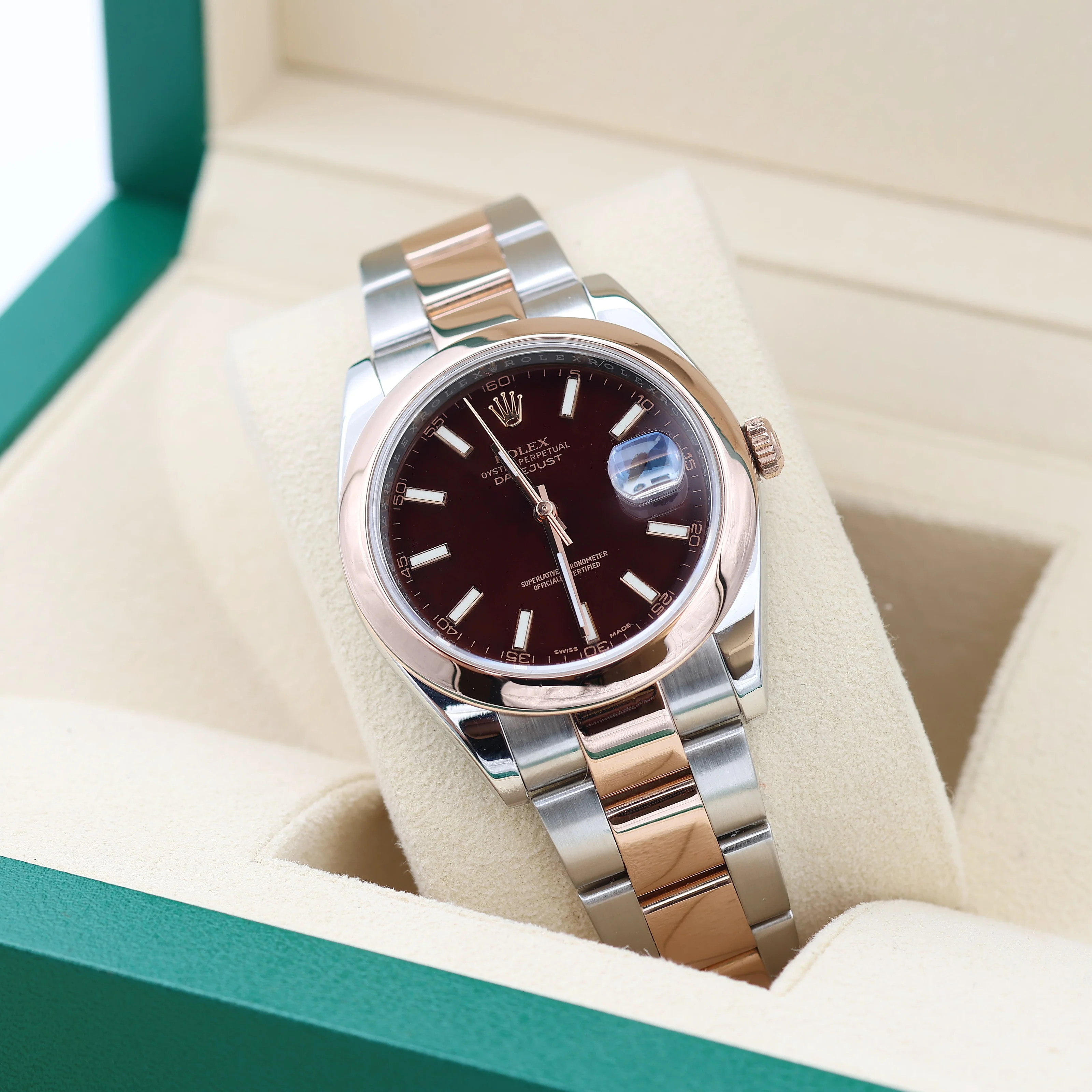 Rolex Datejust ref. 126301 Chocolate Dial Oyster bracelet - Full Set - Image 2