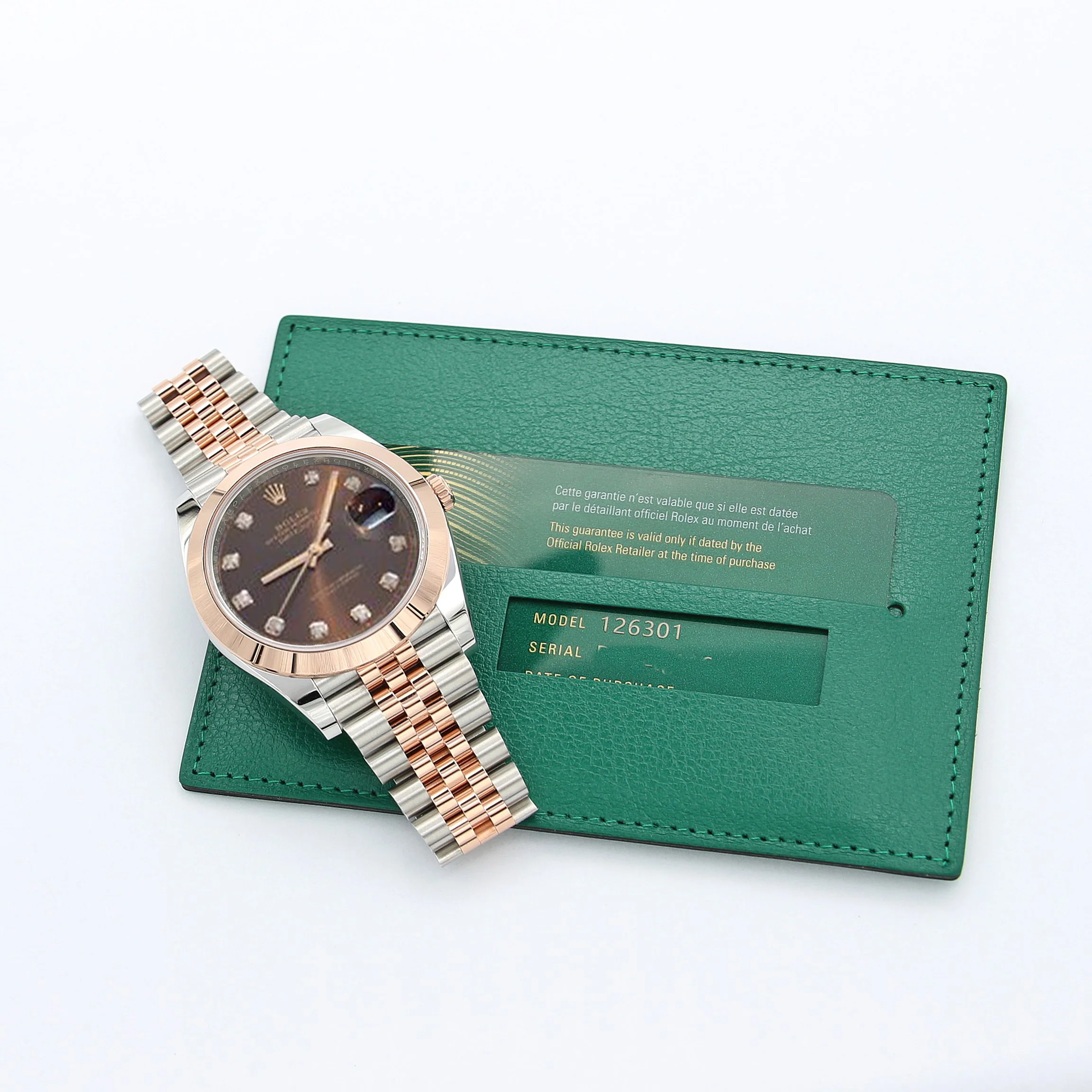 Rolex Datejust ref. 126301 Chocolate Diamonds Dial Jubilee bracelet - Full Set - Image 4