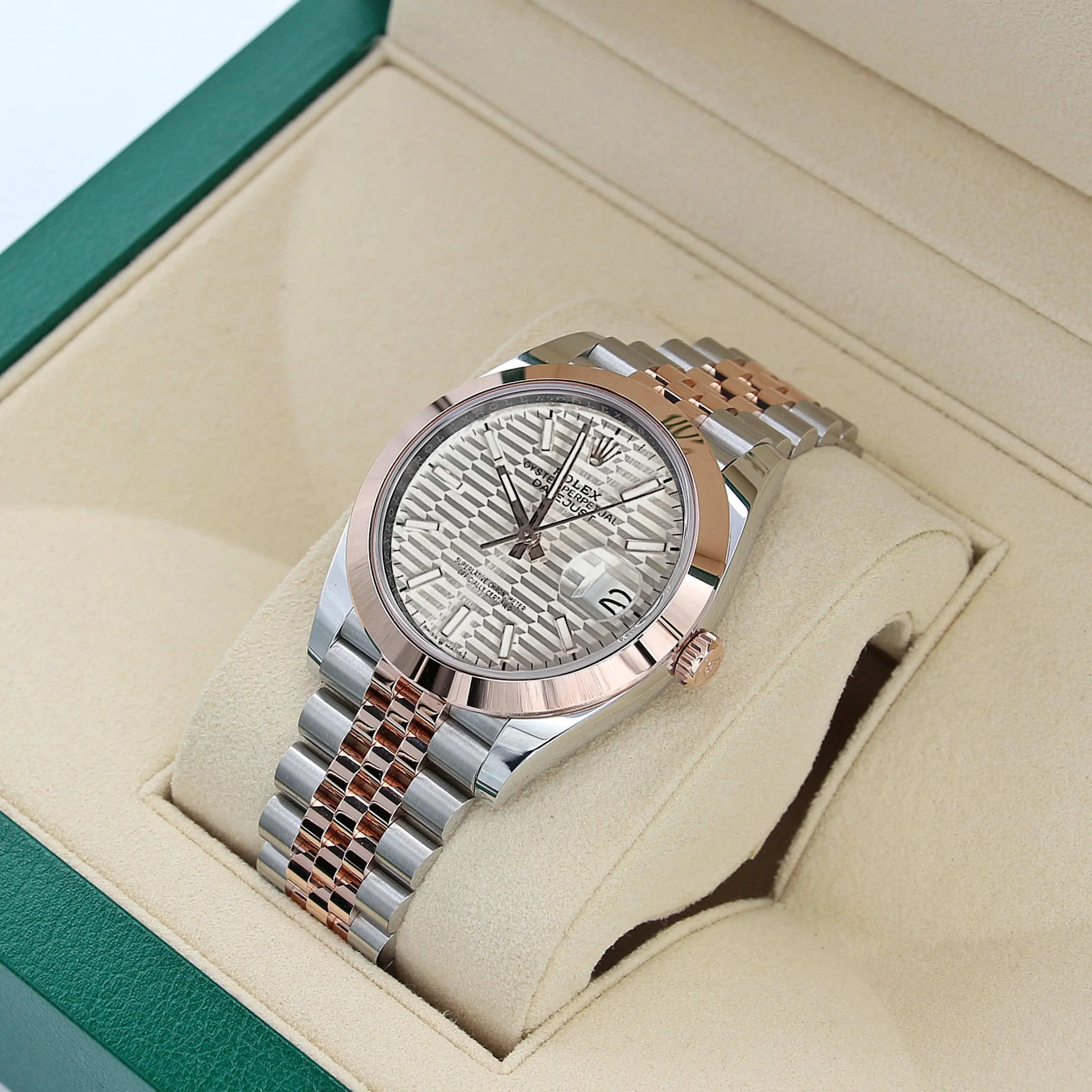 Rolex Datejust ref. 126301 Silver Motif Dial Jubilee bracelet - Full Set - Image 2