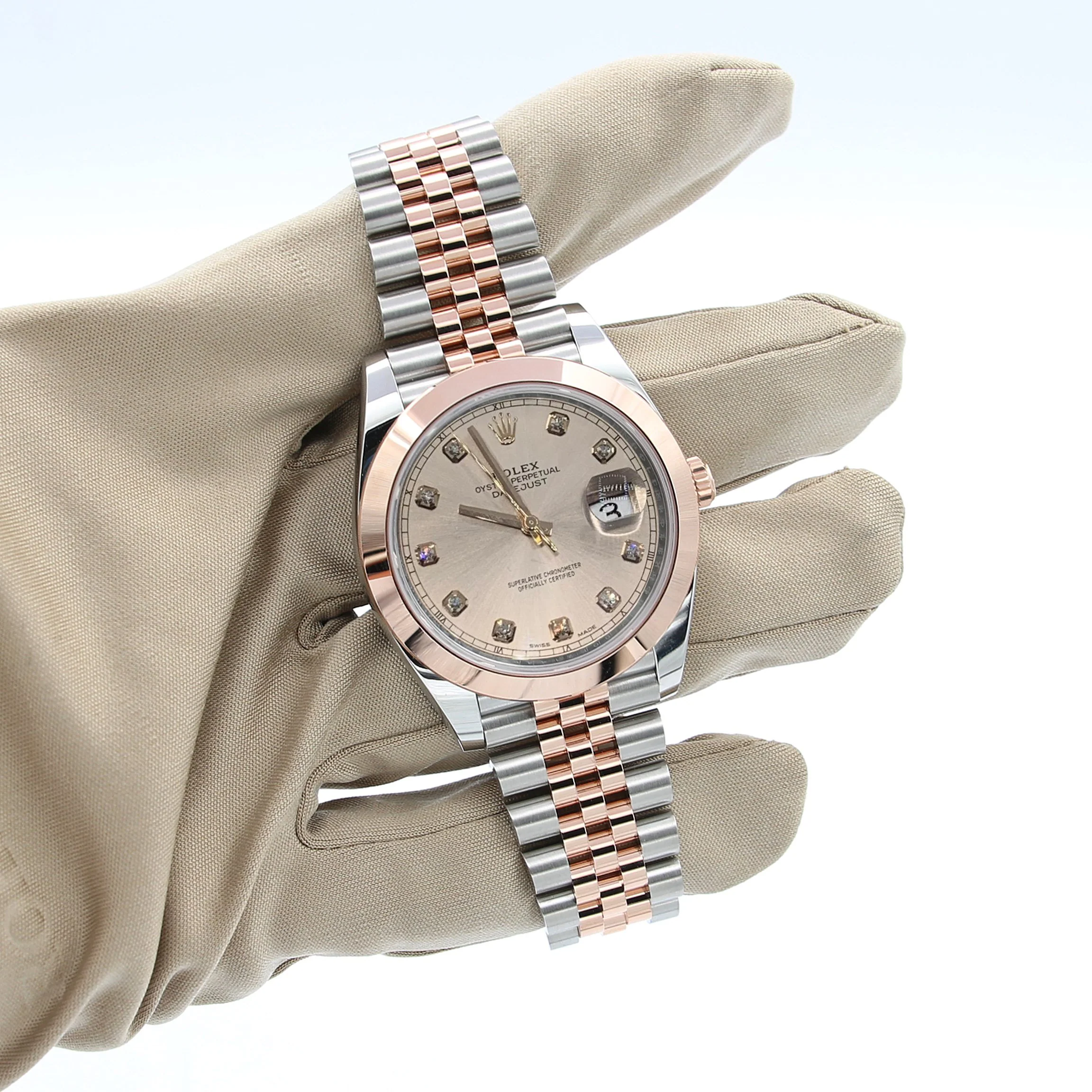 Rolex Datejust ref. 126301 Sundust Diamonds Dial Jubilee bracelet - Full Set - Image 3